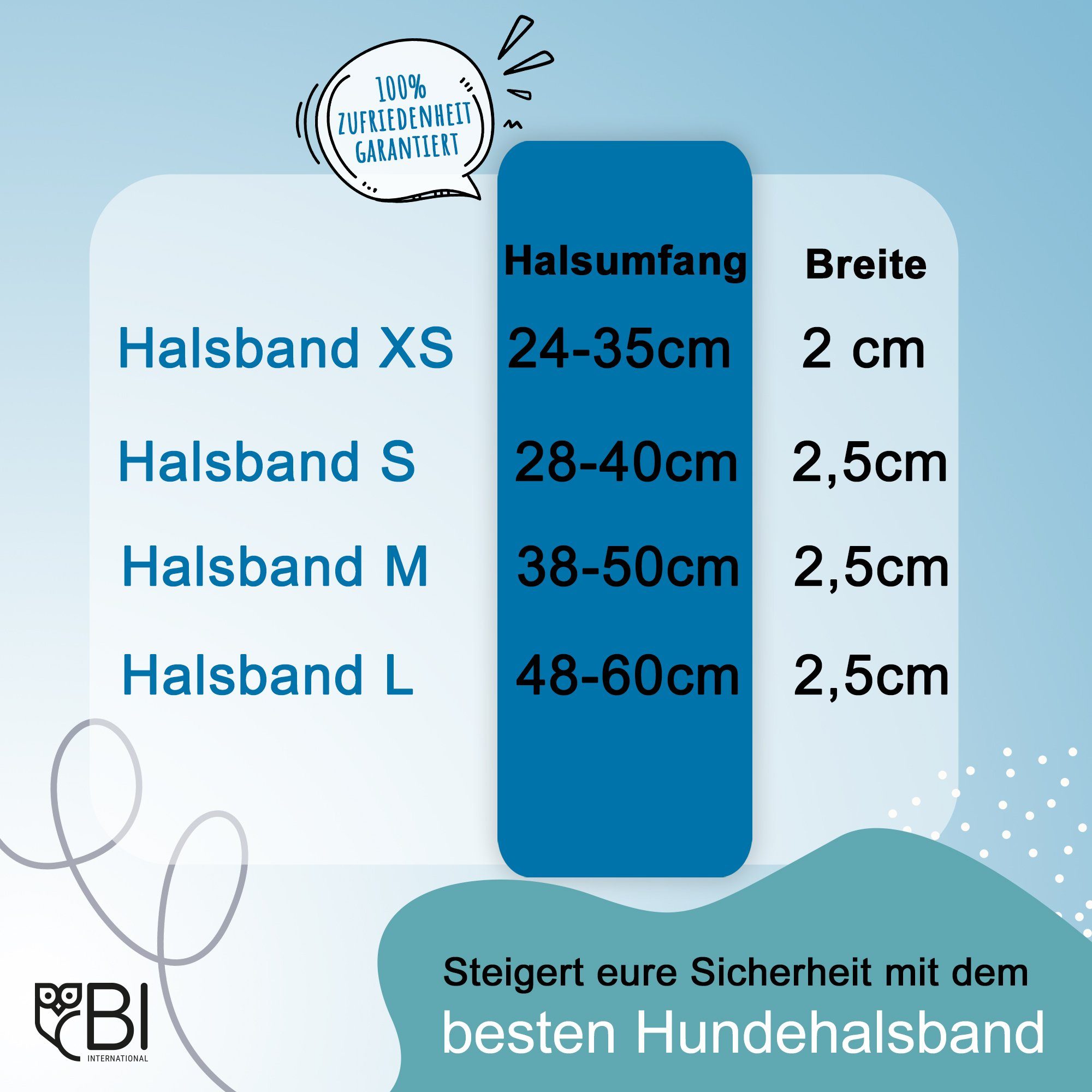 Petsation Hunde-Halsband Leuchthalsband für Hunde [Das Original] Leuchtendes LED Hundehalsband