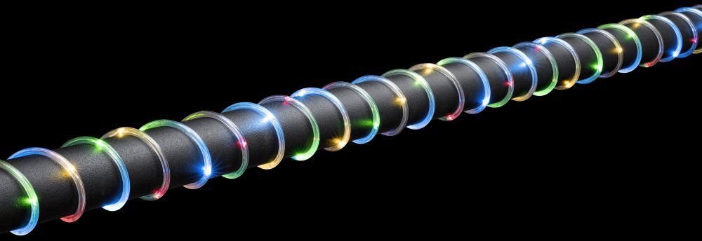 KONSTSMIDE LED-Lichterschlauch Weihnachtsdeko aussen, 20m, 260 Dioden bunten