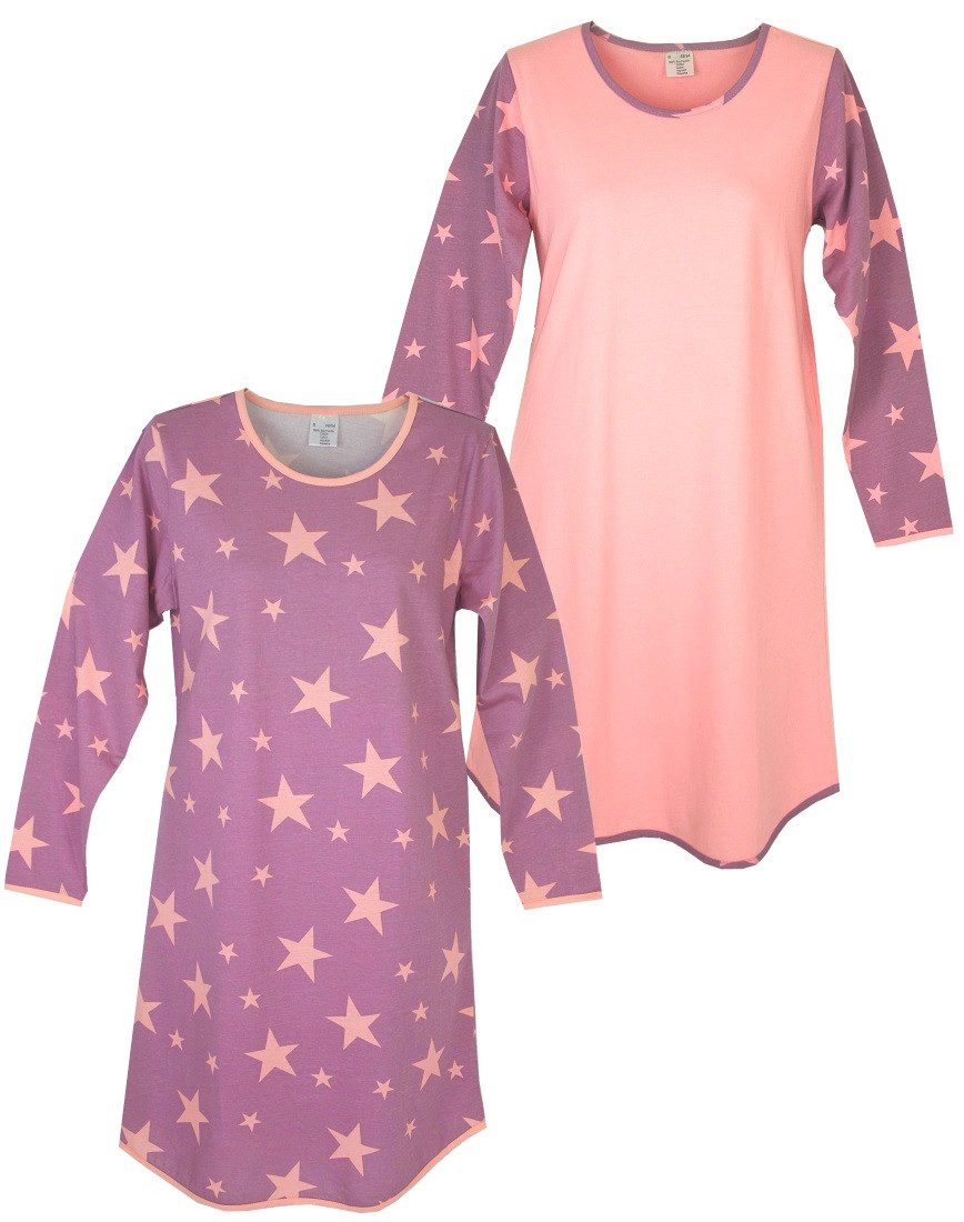 Consult-Tex Nachthemd Damen Nachthemd 2 Stück Packung DW111 (Spar Set, 2er günstig online kaufen