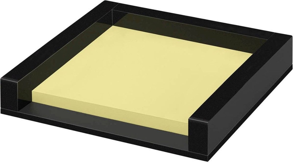 Haftnotizblock Haftnotizspender Black Office Acryl gefüllt schwarz.