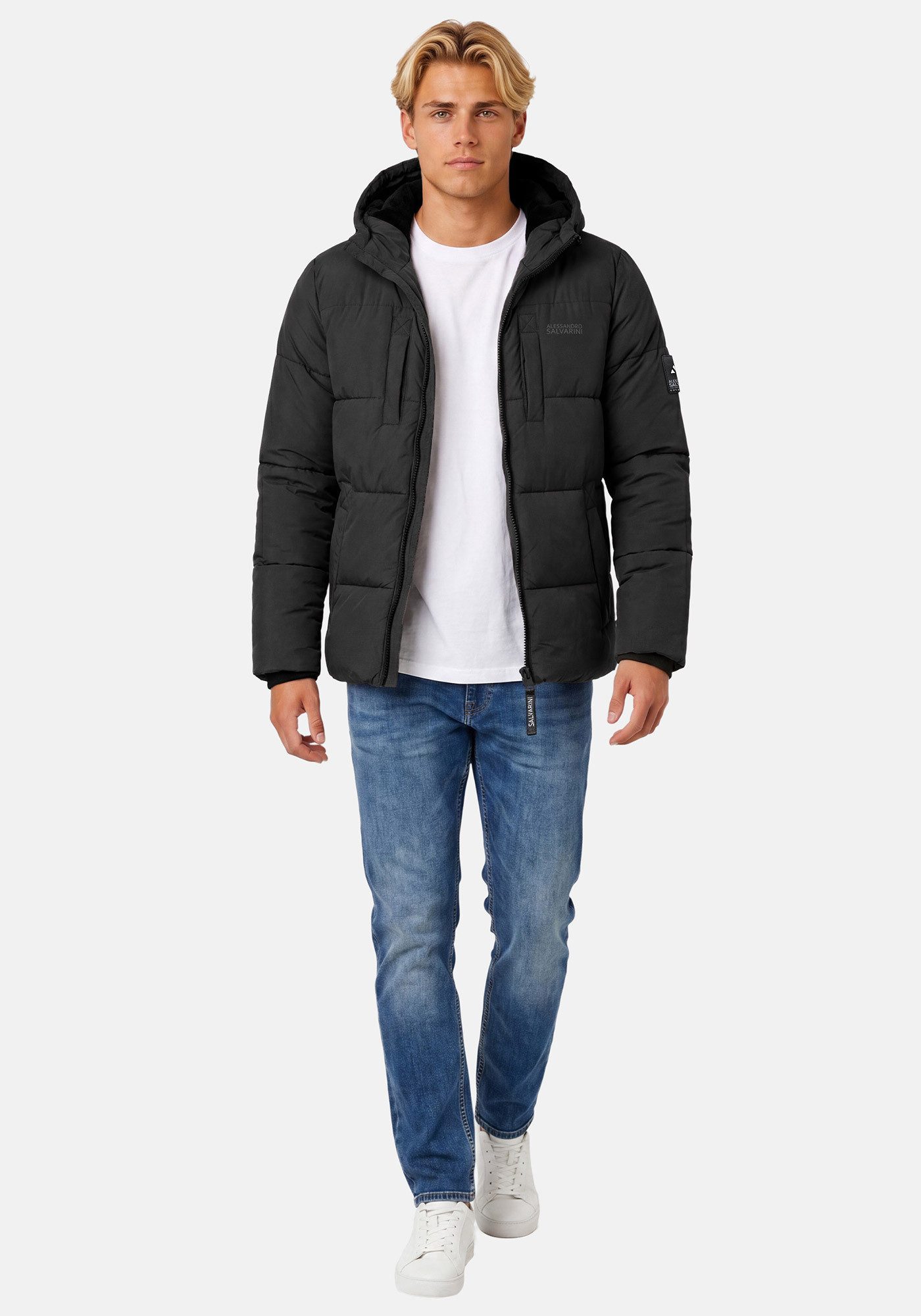 Alessandro Salvarini Winterjacke ASKelvin innen komplett mit warmem Teddyfell