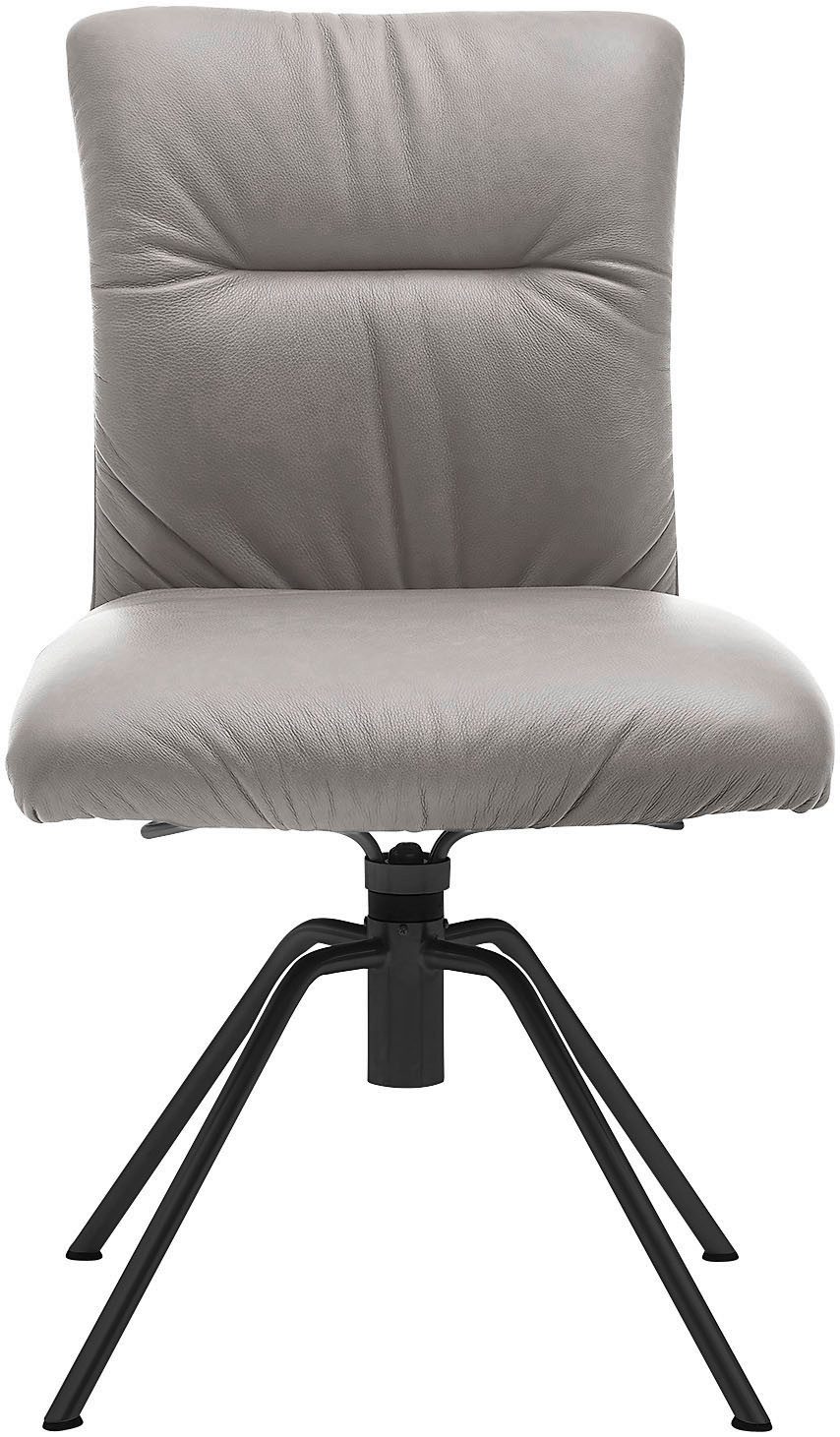 Musterring Polsterstuhl Helmond 6600 (Set, 2 St), Gestell schwarz, drehbar, besonders leger gepolster, ohne Armlehne