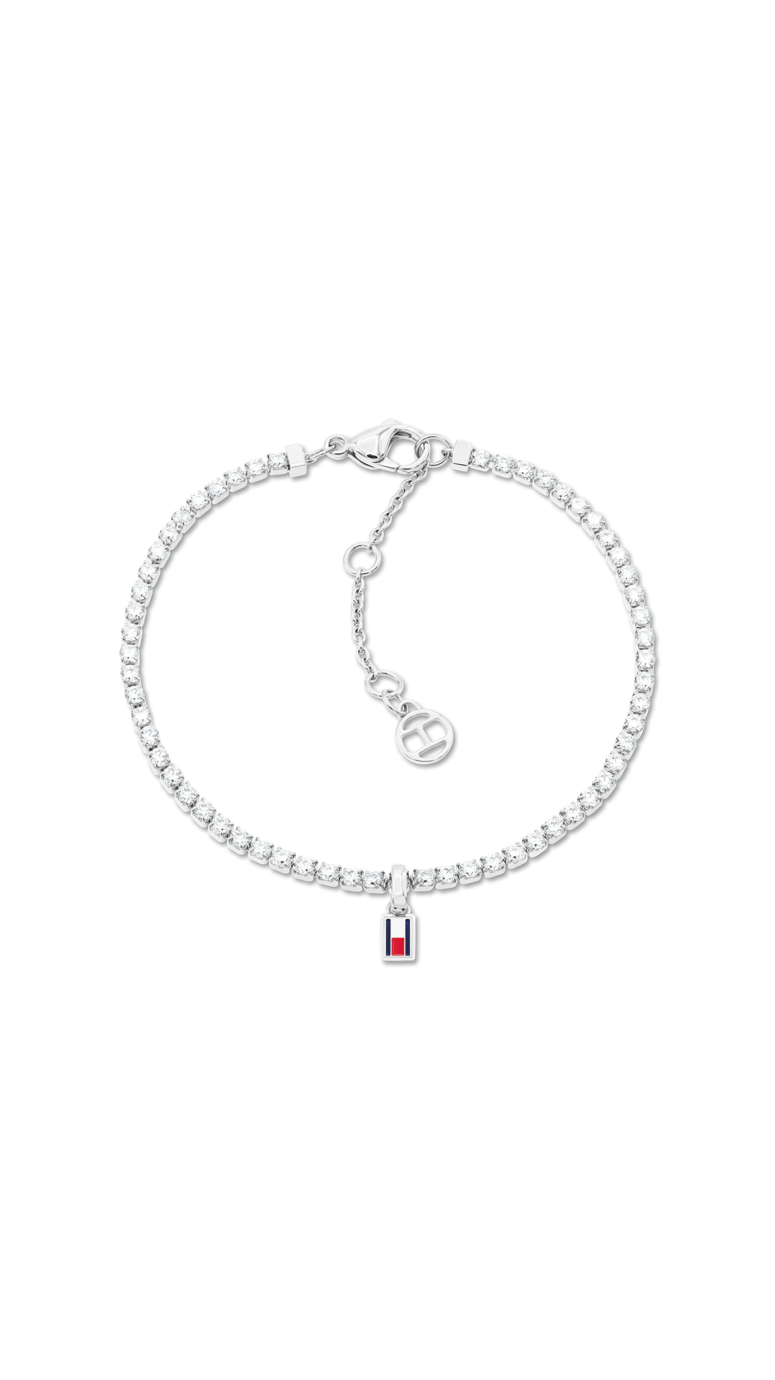 Tommy Hilfiger Tennisarmband TH TENNIS, mit Glasstein - Emaille