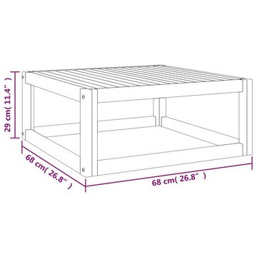 vidaXL Loungesofa Couchtisch 68x68x29 cm Massivholz Akazie, 1 Teile