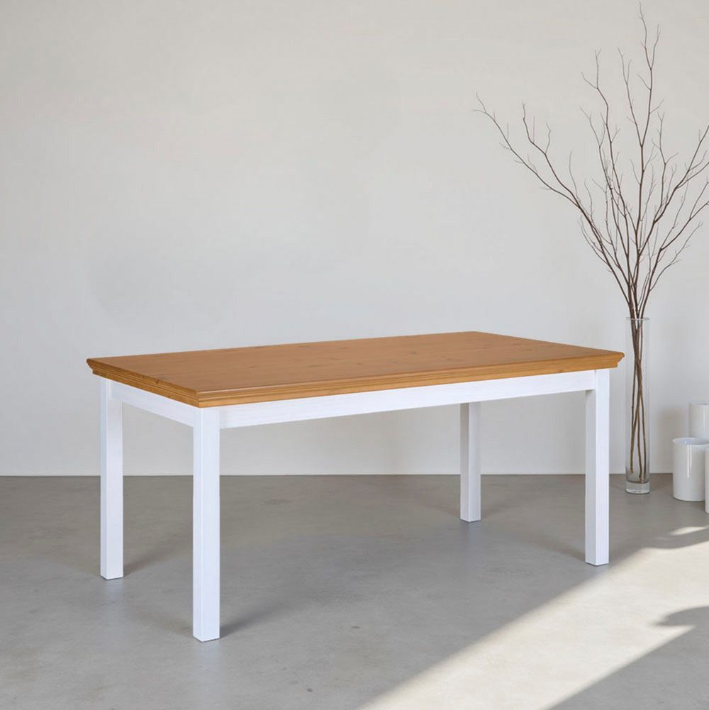Inter Link Esstisch Maluno, Kiefer Massivholz, Küchentisch, Speisetisch (1-St), Esszimmertisch, BxTxH: ca. 166,4 x 90 x 76 cm