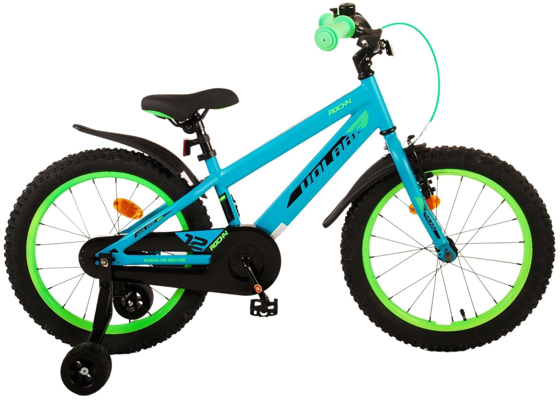 Blau für Fahrrad & Jungen LeNoSa Rücktrittbremse - - Handbremse Adventure Alter Zoll 4-7, 18 Kinderfahrrad Grün