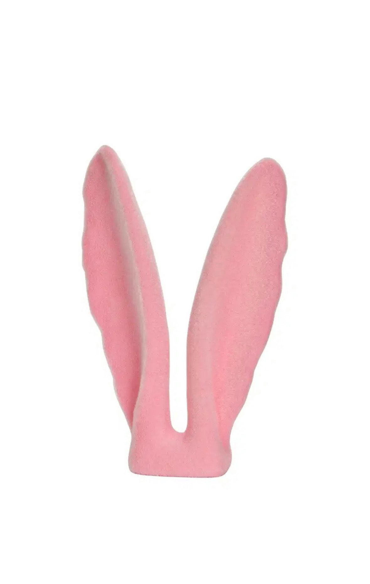 Seyila Home Dekofigur Deko Hasenohren beflockt aus Kunststoff, dekorative Osterhasen Ohren