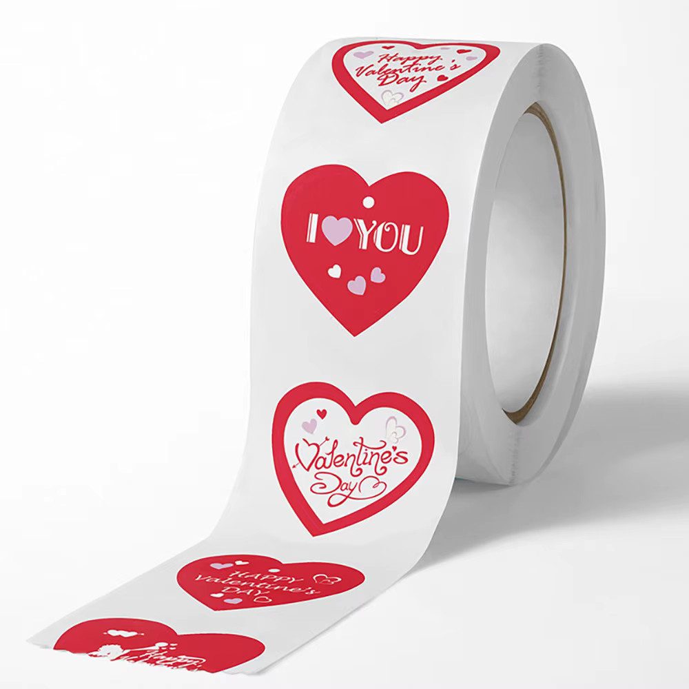 Ware aus aller Welt Aufkleber 500 Herz Aufkleber Valentinstag Liebe Hochzeit Geburtstag Dekoration, (500tlg)
