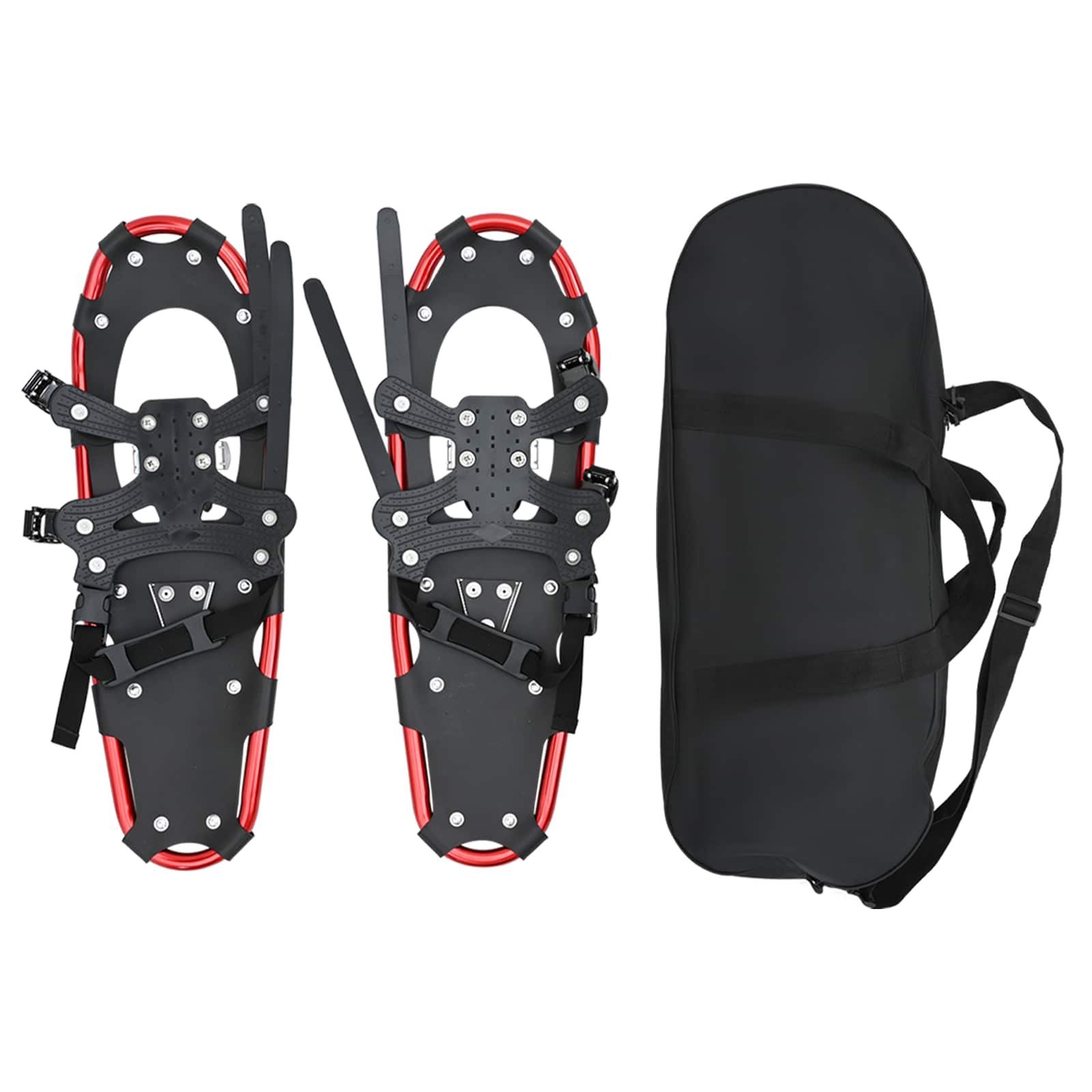 vidaXL Schneeschuhe 3 in 1 Schneeschuhe Rot und Schwarz 63 x 21 cm (1-tlg)