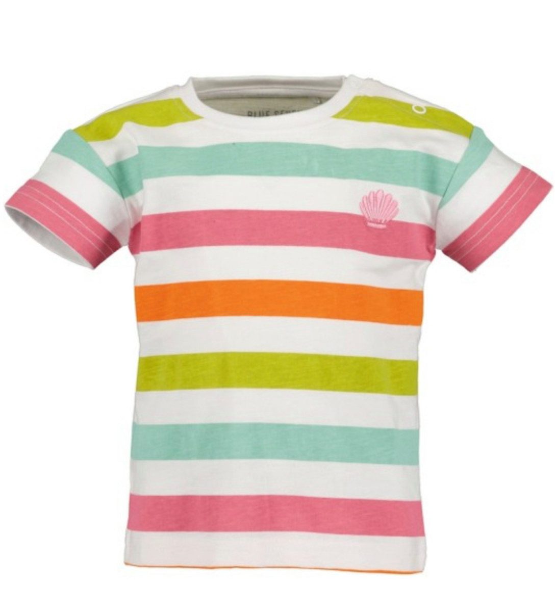 T-Shirt Baby Mädchen T-Shirt aus Baumwolle mit buntem Streifenmuster