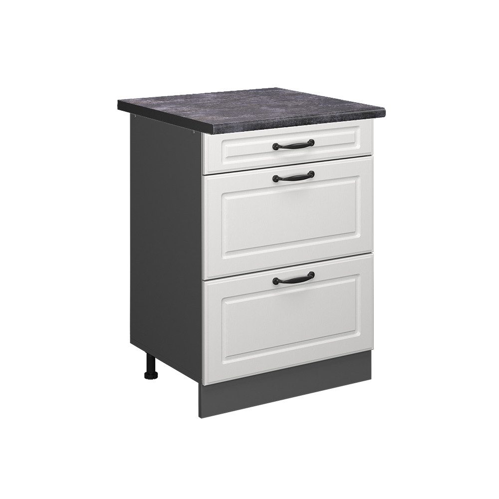 Vicco Unterschrank R-Line, Weiß Landhaus/Anthrazit, 60 günstig online kaufen