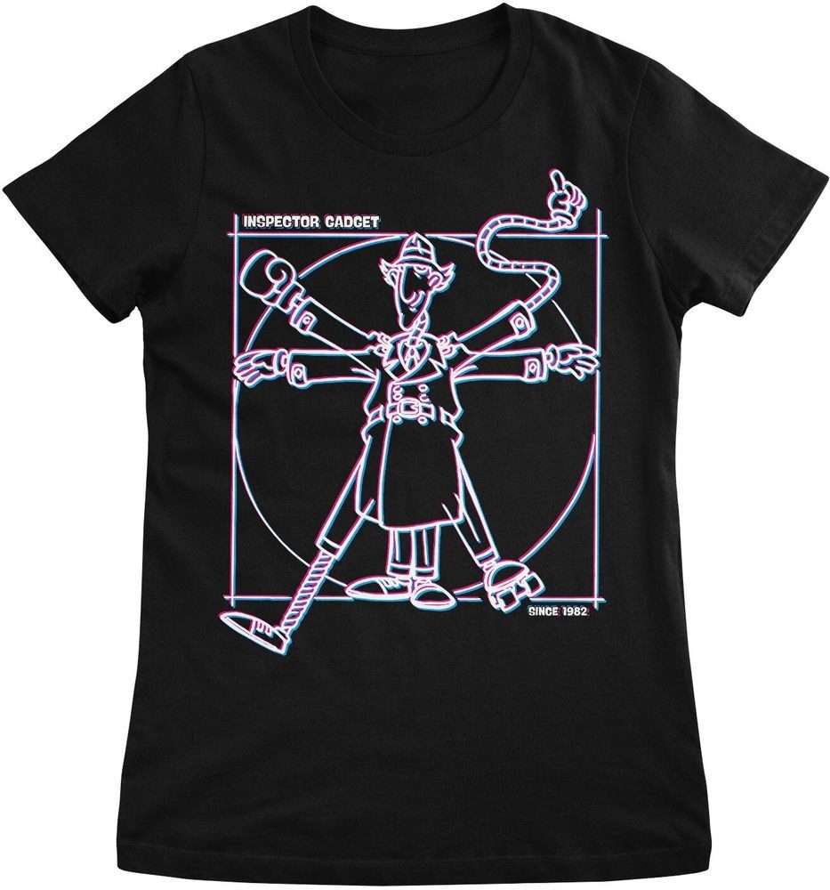 Inspector Gadget T-Shirt Vitruvian Man Girly Tee