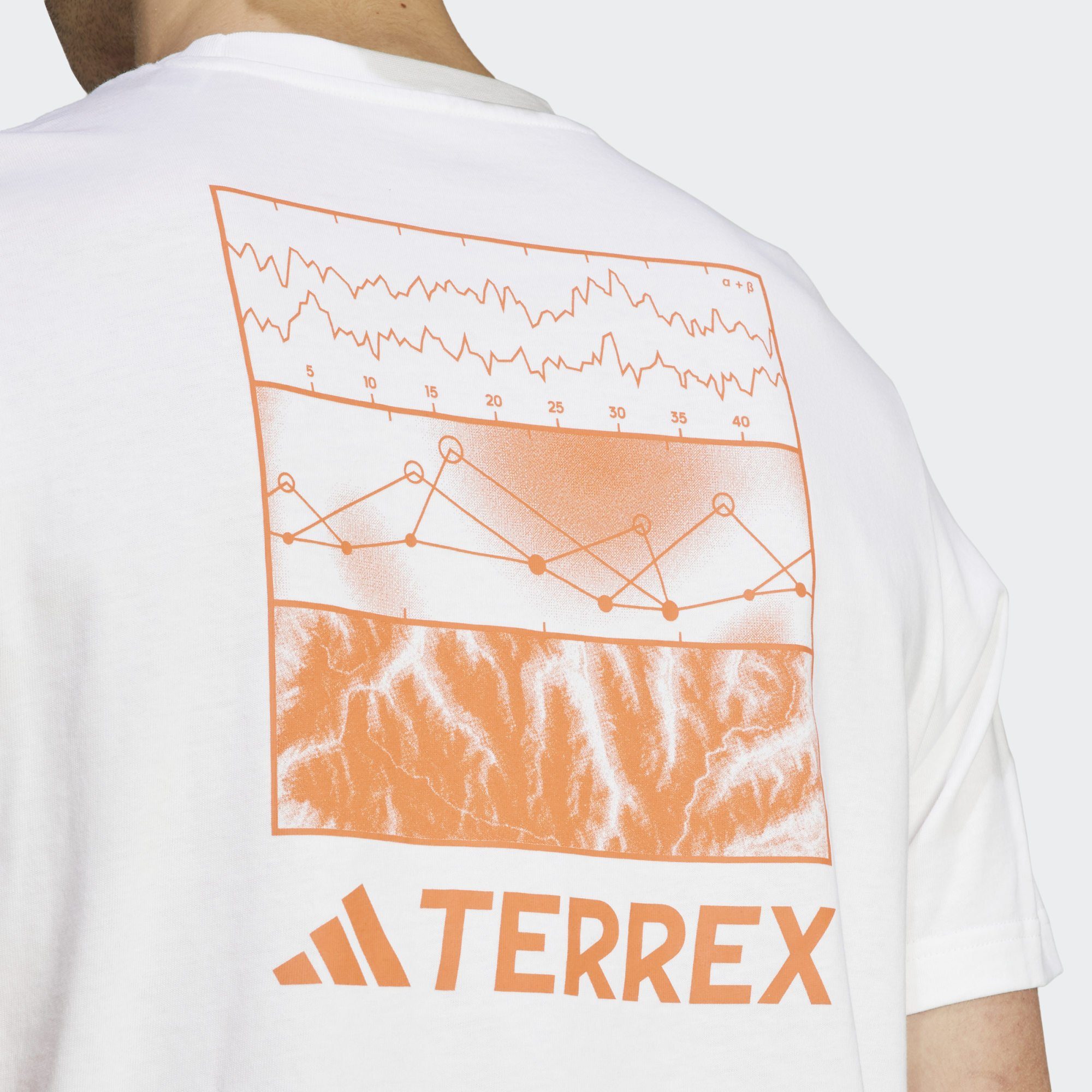 T-SHIRT ALTITUDE GRAPHIC Funktionsshirt TERREX White adidas TERREX