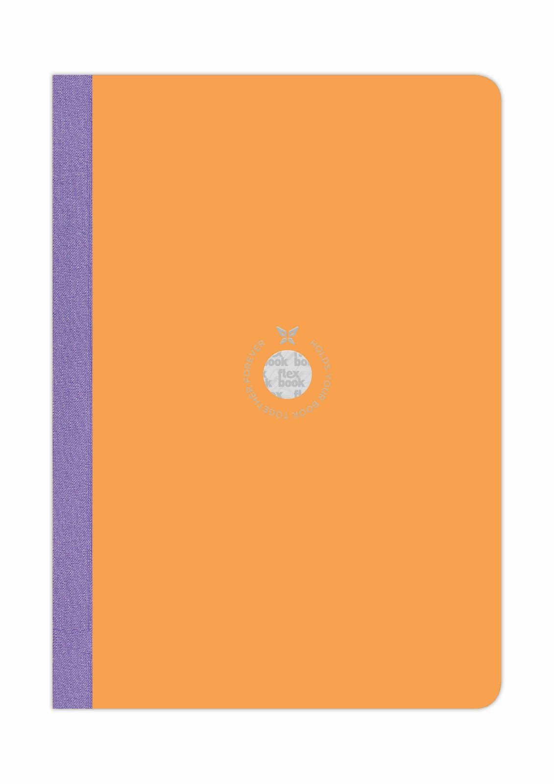 Orange viele Ökopapiereinband Notizbuch Seiten Smartbook Flexbook 17*24 160 Flexbook Größen/Fa Liniert