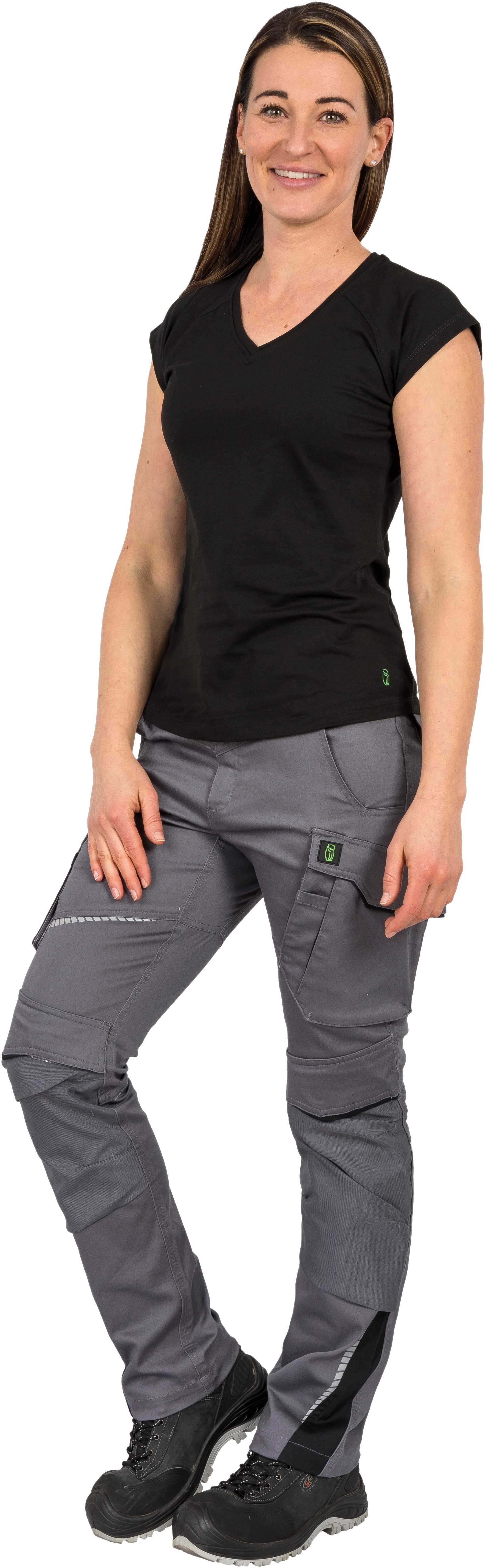 Leibwächter T-Shirt Damen Arbeits T-Shirt mit kurzen Flügelärmeln antibakterielle, Antigeruchs- und Antipilling-Ausrüstung