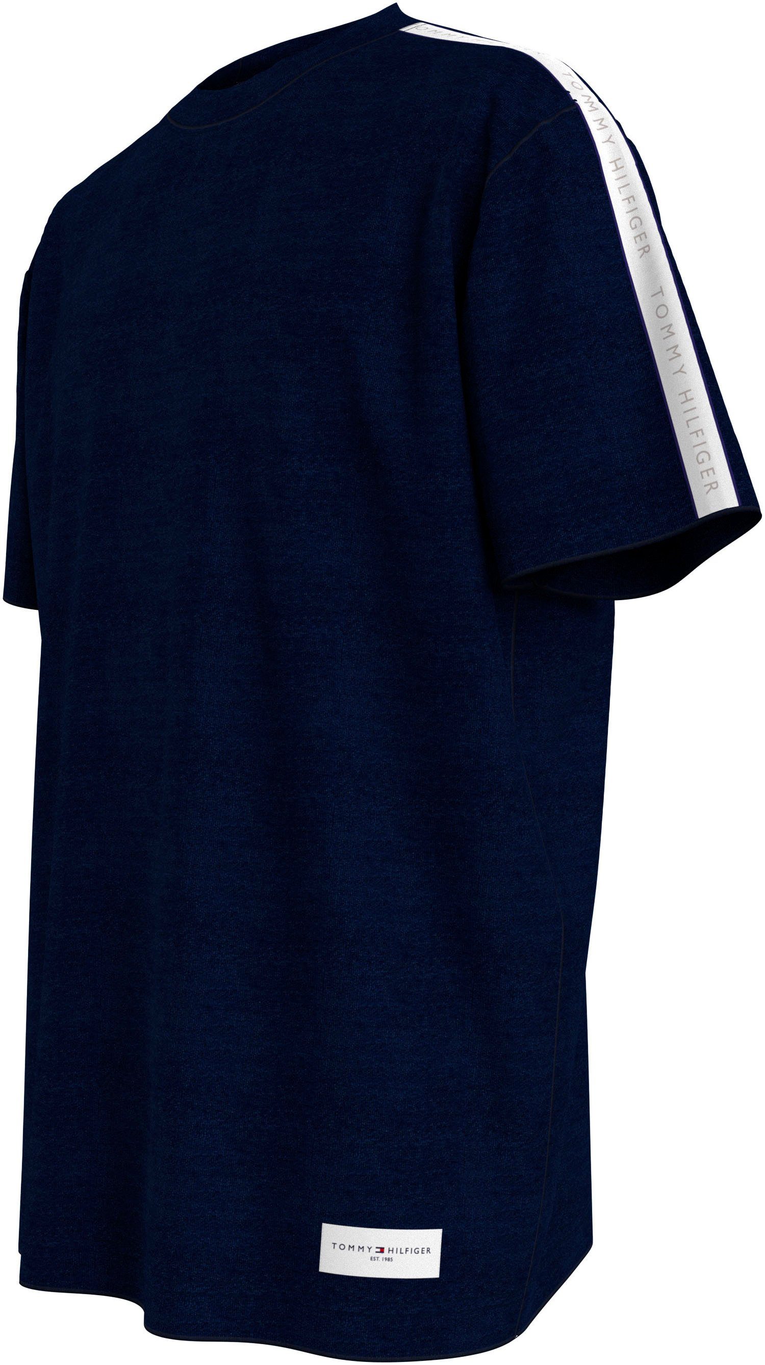 Tommy Hilfiger Underwear BT sky den Ärmeln SS Schultern an T-Shirt desert mit TEE und LOGO Logo-Streifen