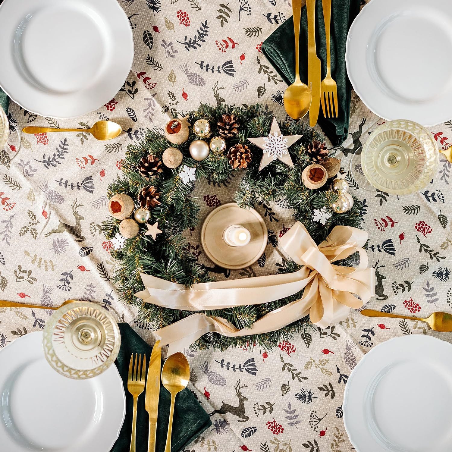 Kunstkranz Weihnachtskranz Türkranz Weihnachten Künstlich Durchmesser 35 cm günstig online kaufen