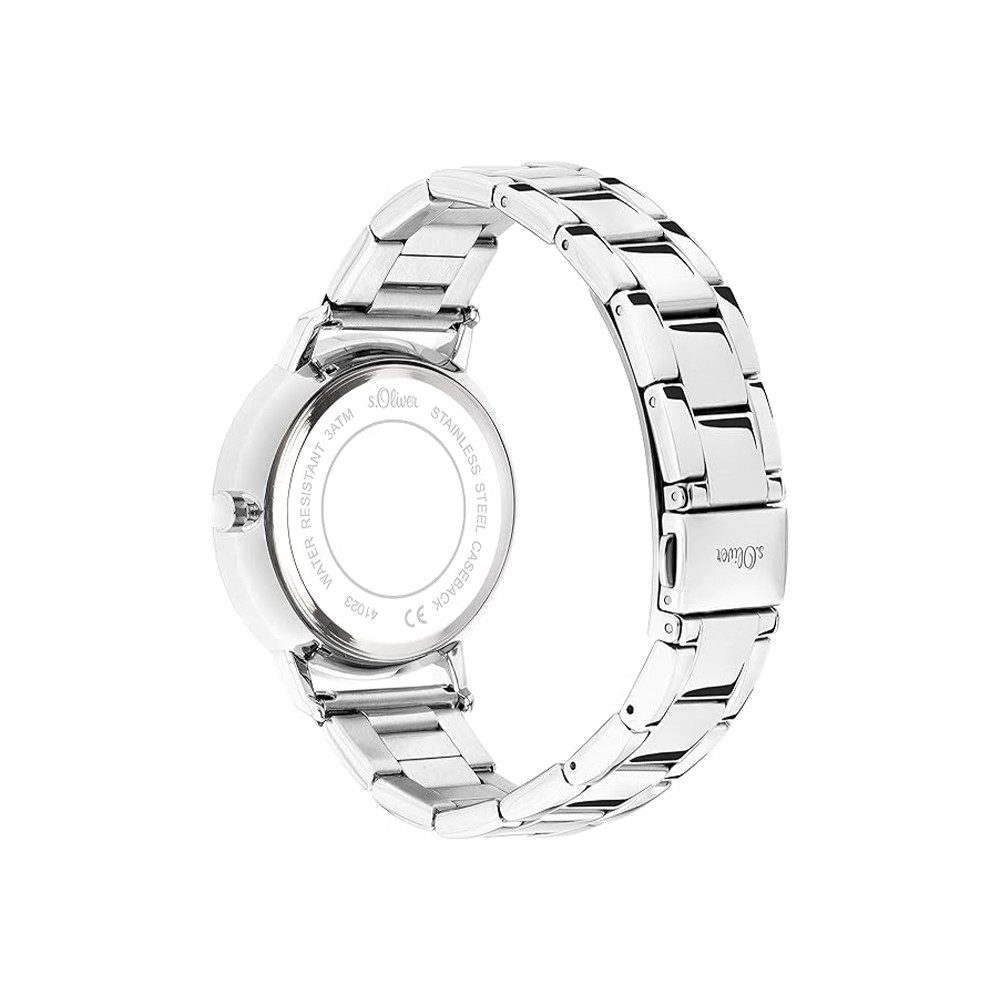 s.Oliver Quarzuhr s.Oliver Armbanduhr mit Edelstahlarmband SO-4102-MM, s.Ol günstig online kaufen