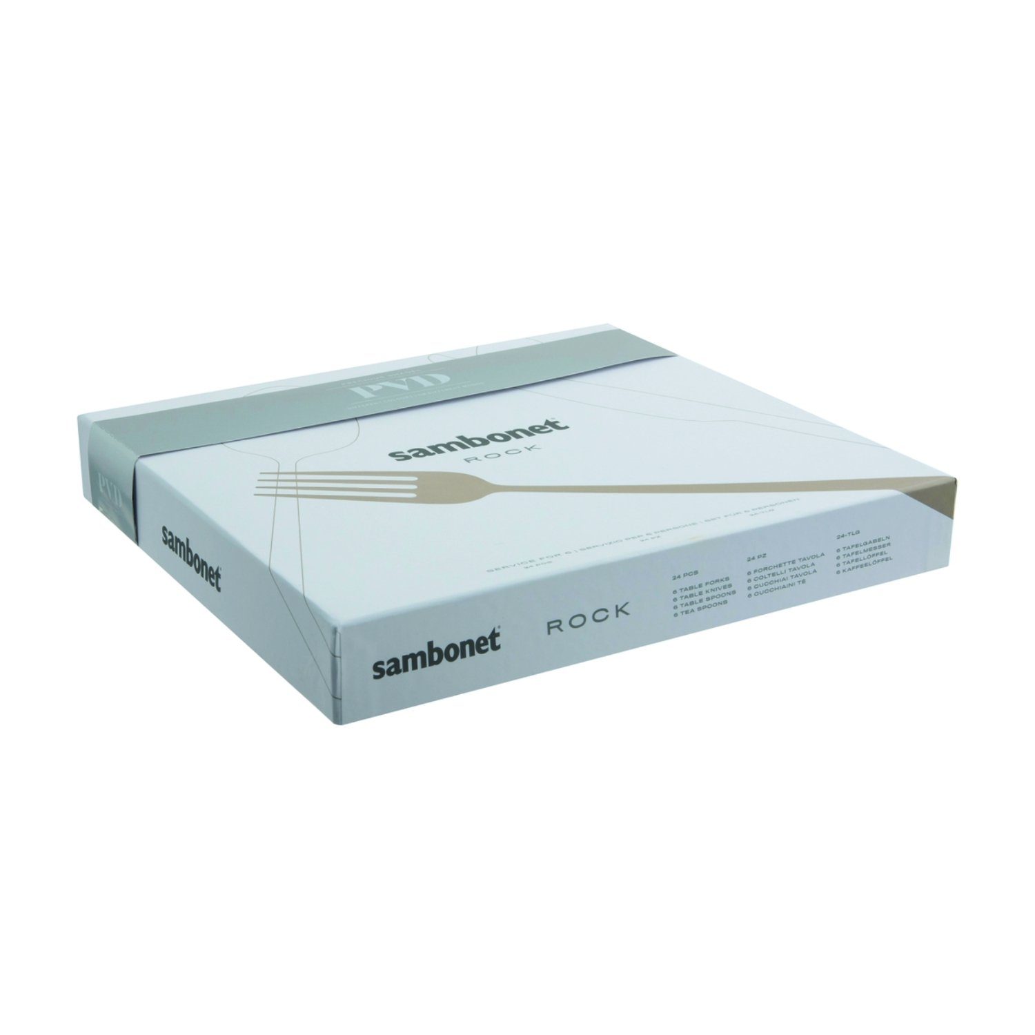 sambonet Besteck-Set Sambonet Rock Besteck 24tlg. Gold