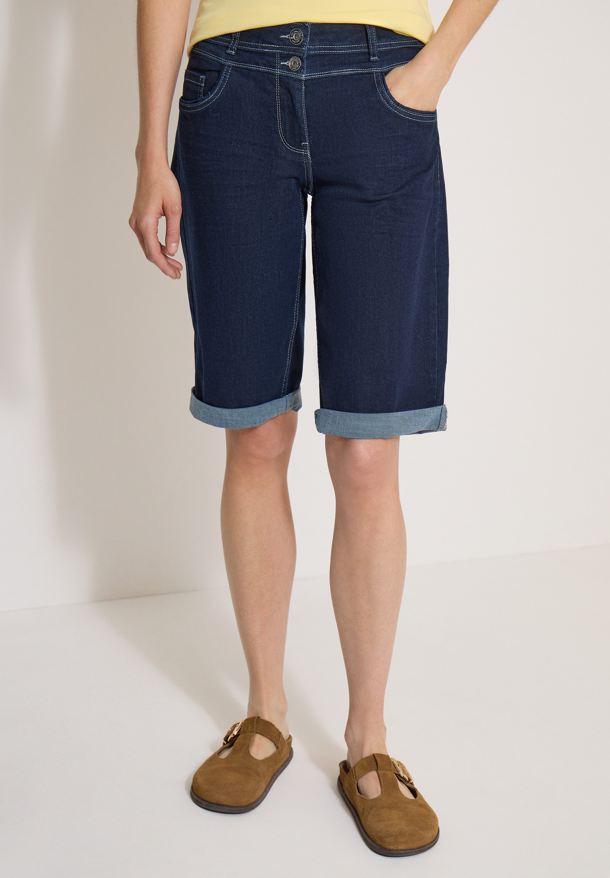 CECIL Bermudas Style Neele Jeansshorts im Rinsed-Look