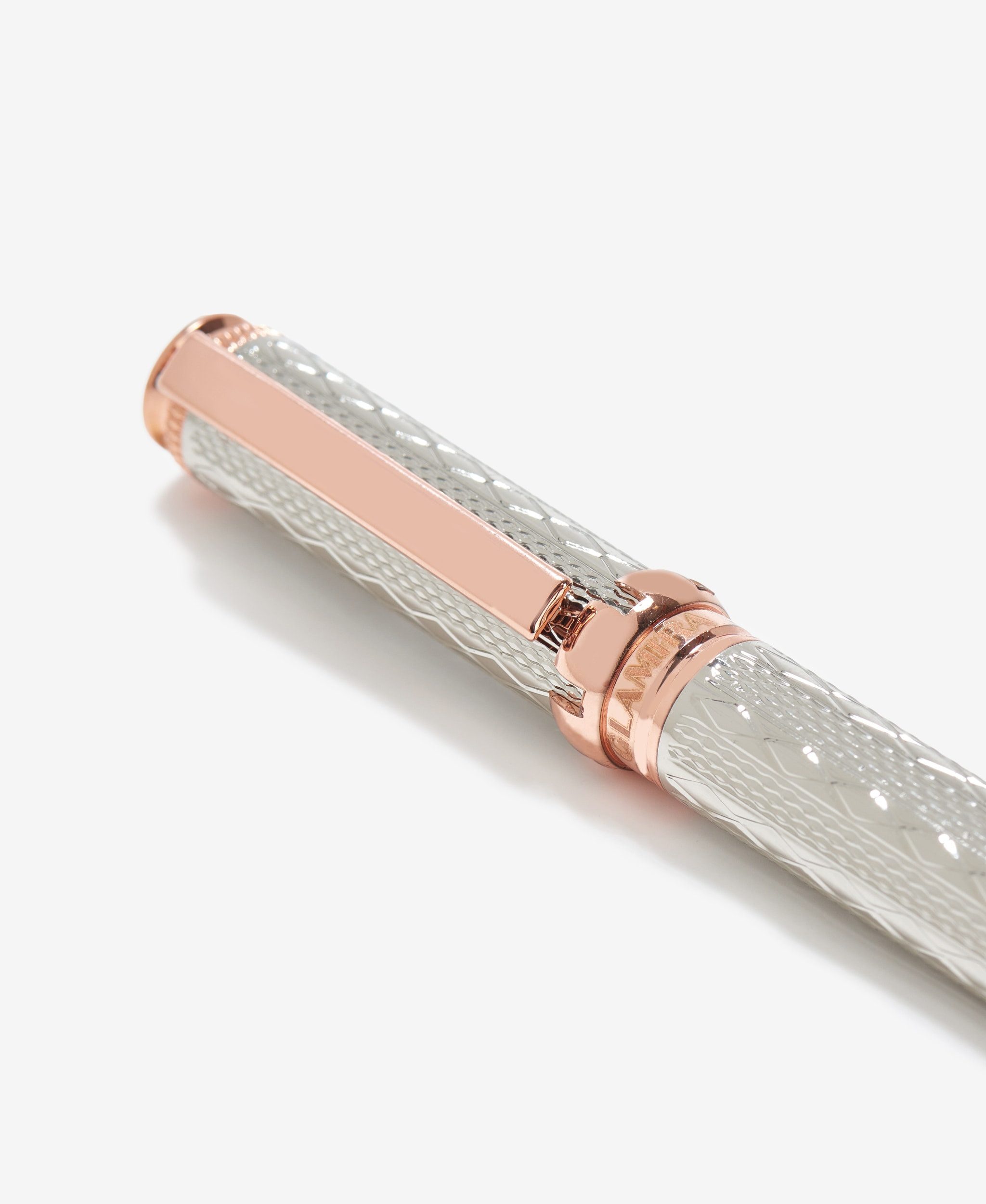 GLAMIRA Kugelschreiber Metallkugelschreiber - Silber mit Roségold, (1-tlg), hochwertige Verarbeitung; sanftes, müheloses Gleiten