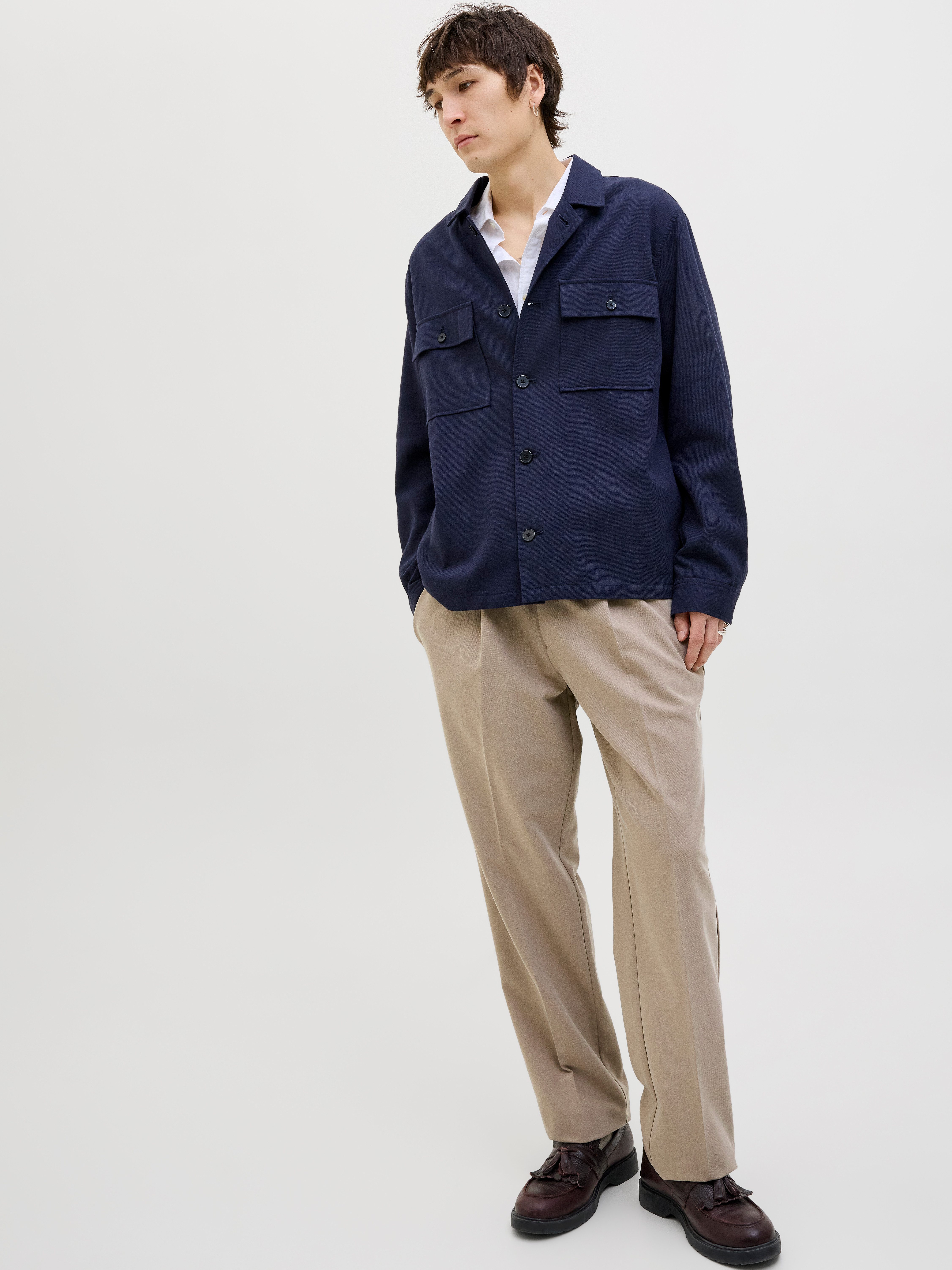 Jack & Jones Chinohose JPRCCKARL JJCAMERON PLEATED CHINO NOOS