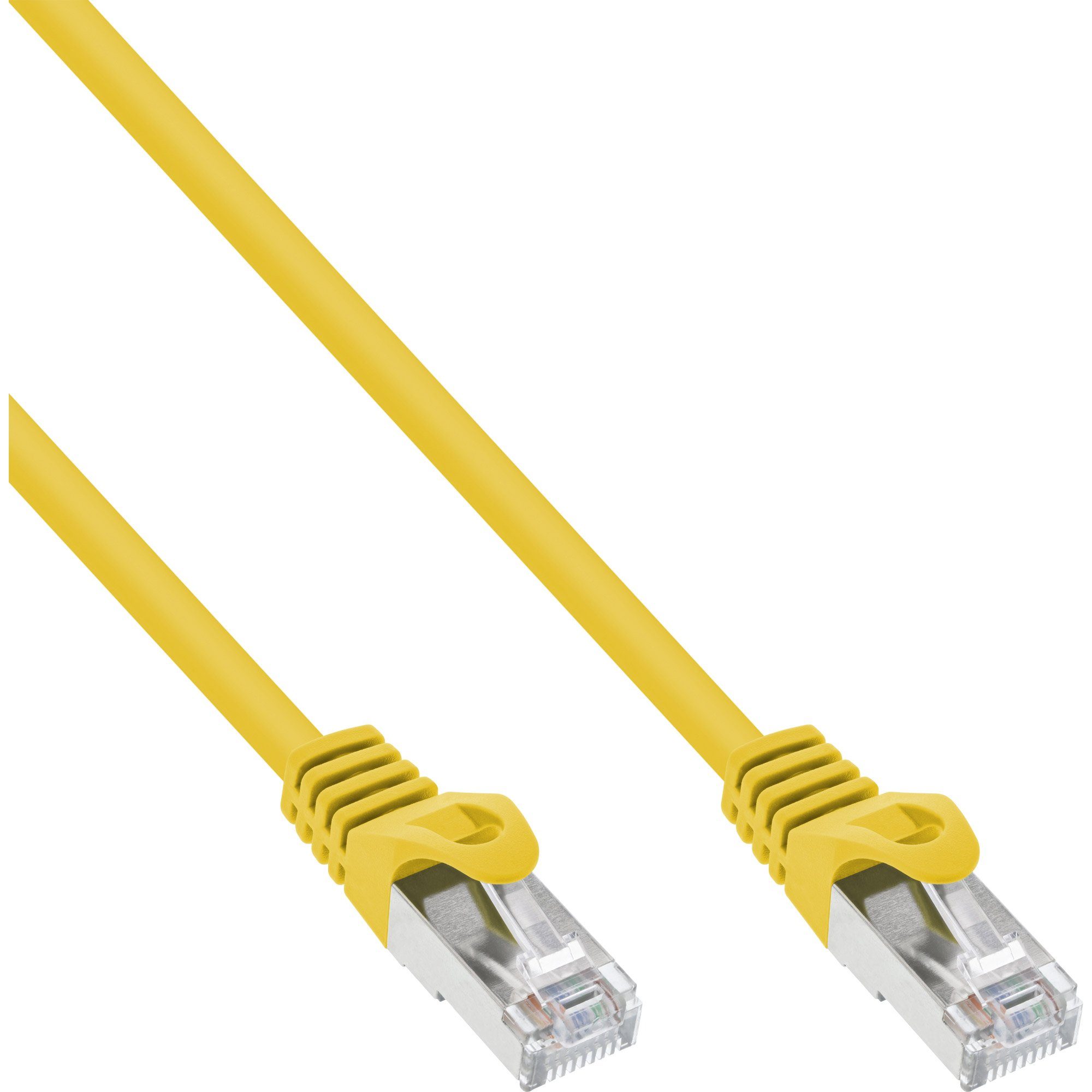 InLine® Patchkabel, SF/UTP, Cat.5e, gelb, 0,5m LAN-Kabel