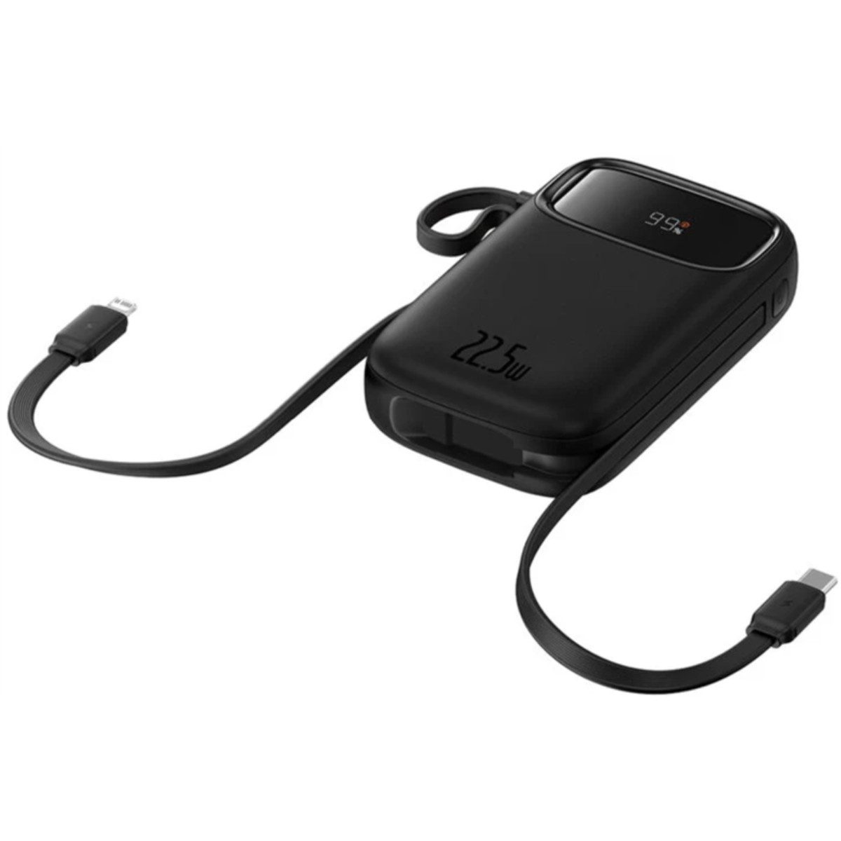 Baseus QPow2 Powerbank Powerbank mit Schnellladefunktion PPQD3-10 10000 mAh (5, 9, 12 V), 22.5W Schnellladung mit integrierten Kabeln