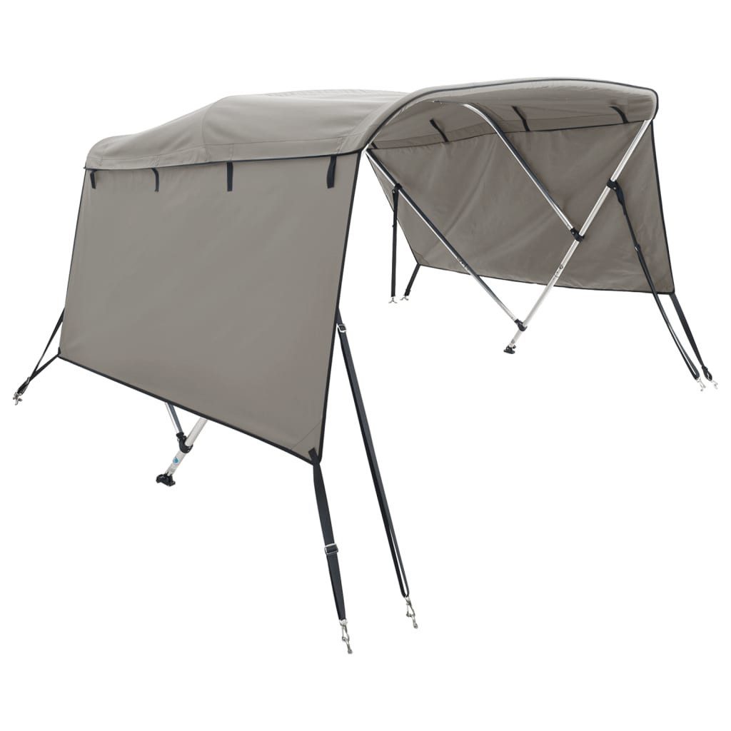 vidaXL Bodenschutzplane 3-Bow Bimini-Top mit Seitenteilen 183x(185-198)x137 cm (1-St)