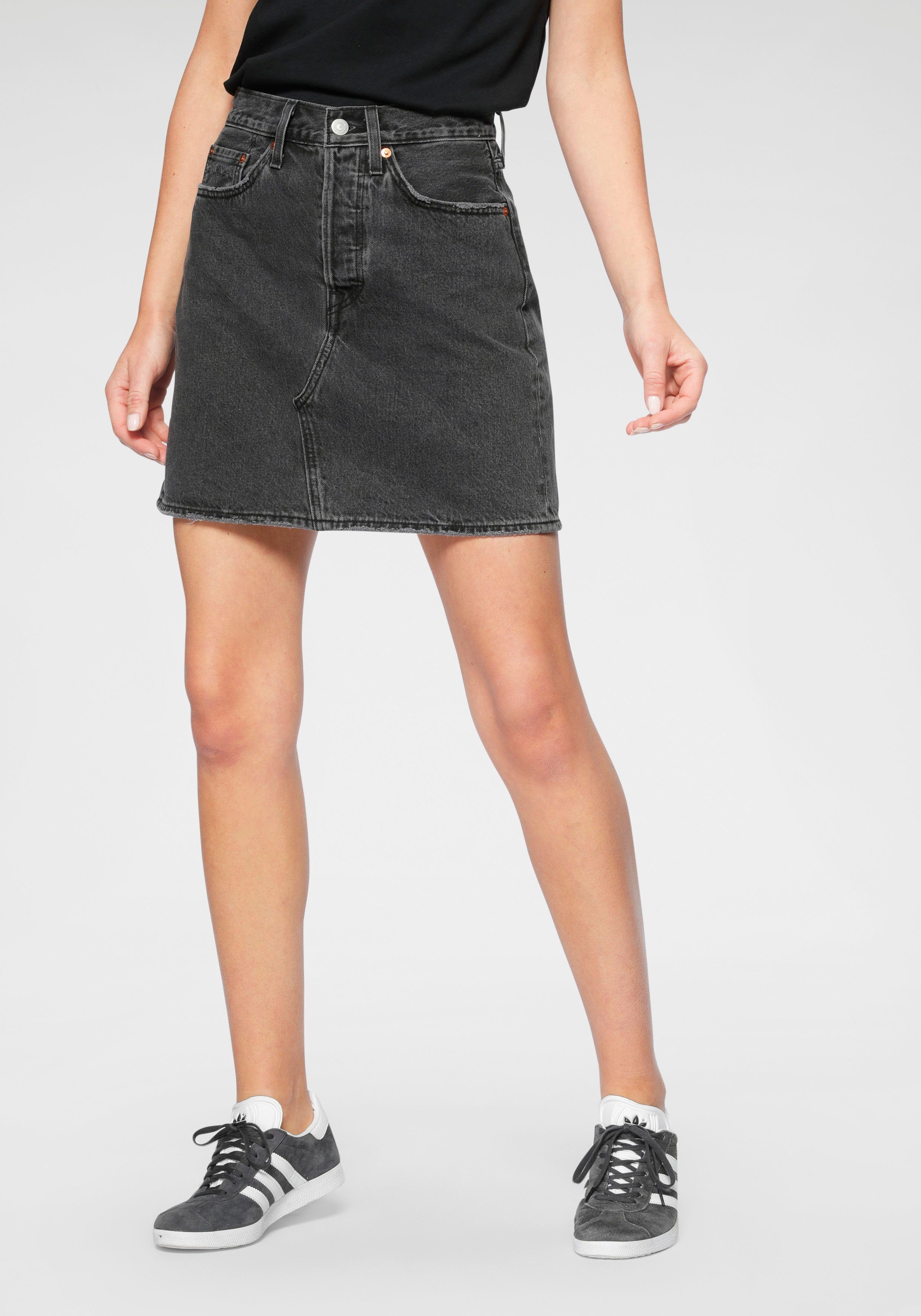 Jeansrock In Schwarz Online Kaufen Otto