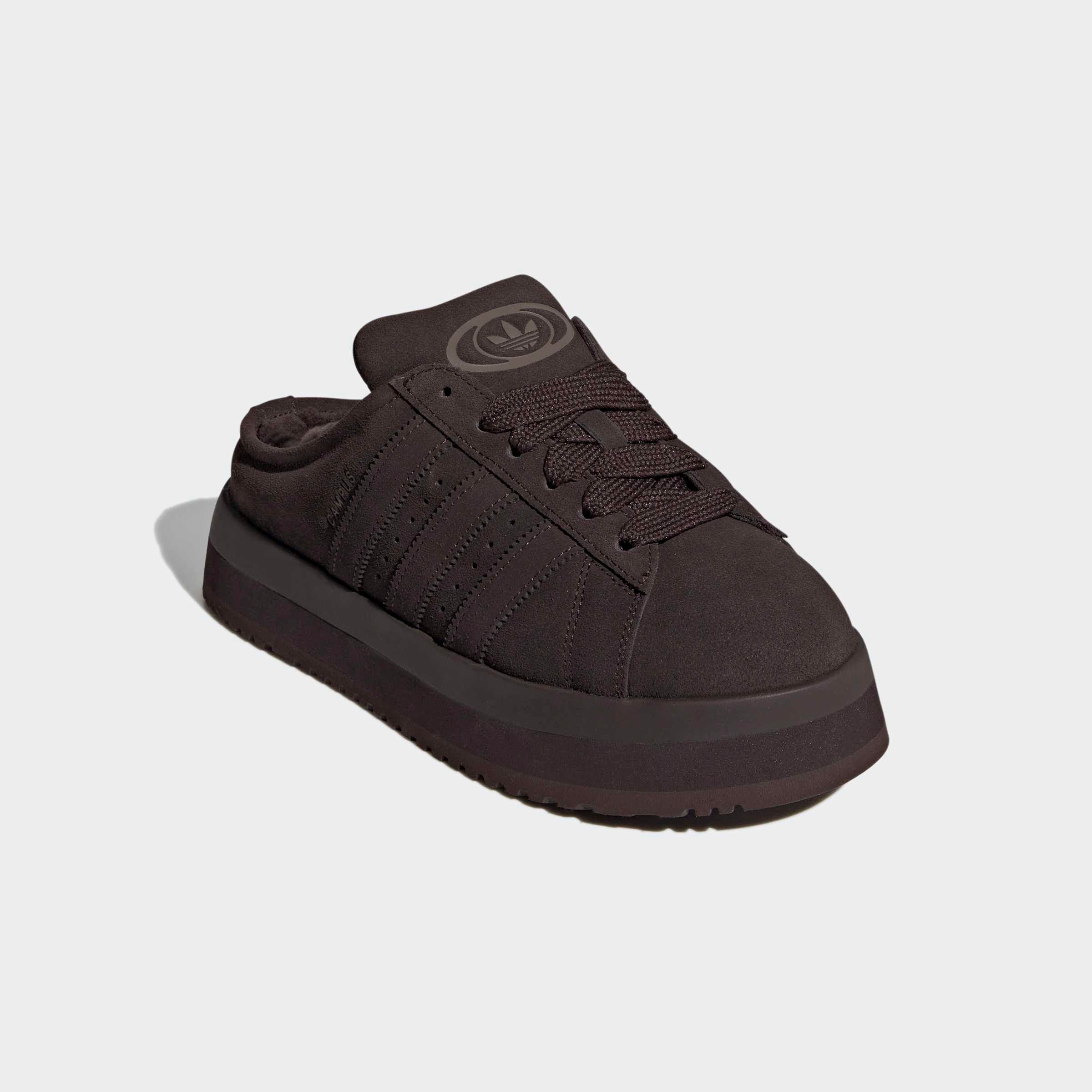 adidas Originals CAMPUS 00ER WINTER LOW Clog Hausschuh, Pantolette, Mule, Slipper mit Plateua für Herbst und Winter