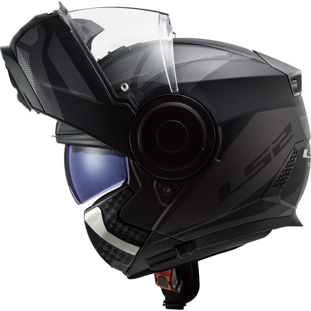 LS2 Motorradhelm FF902 Scope Axis Klapphelm, integriertes Sonnenvisier