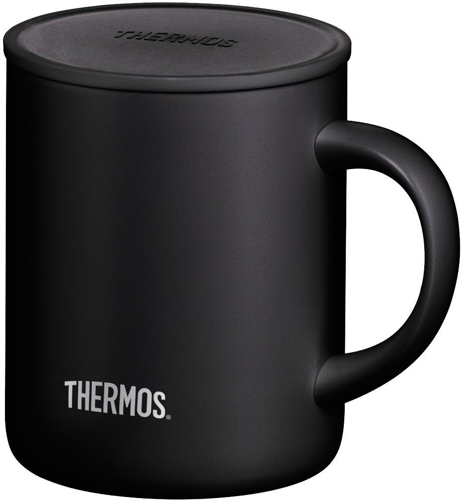 THERMOS Tasse Longlife, Edelstahl, doppelwandig, 0,35 Liter, mit Deckel