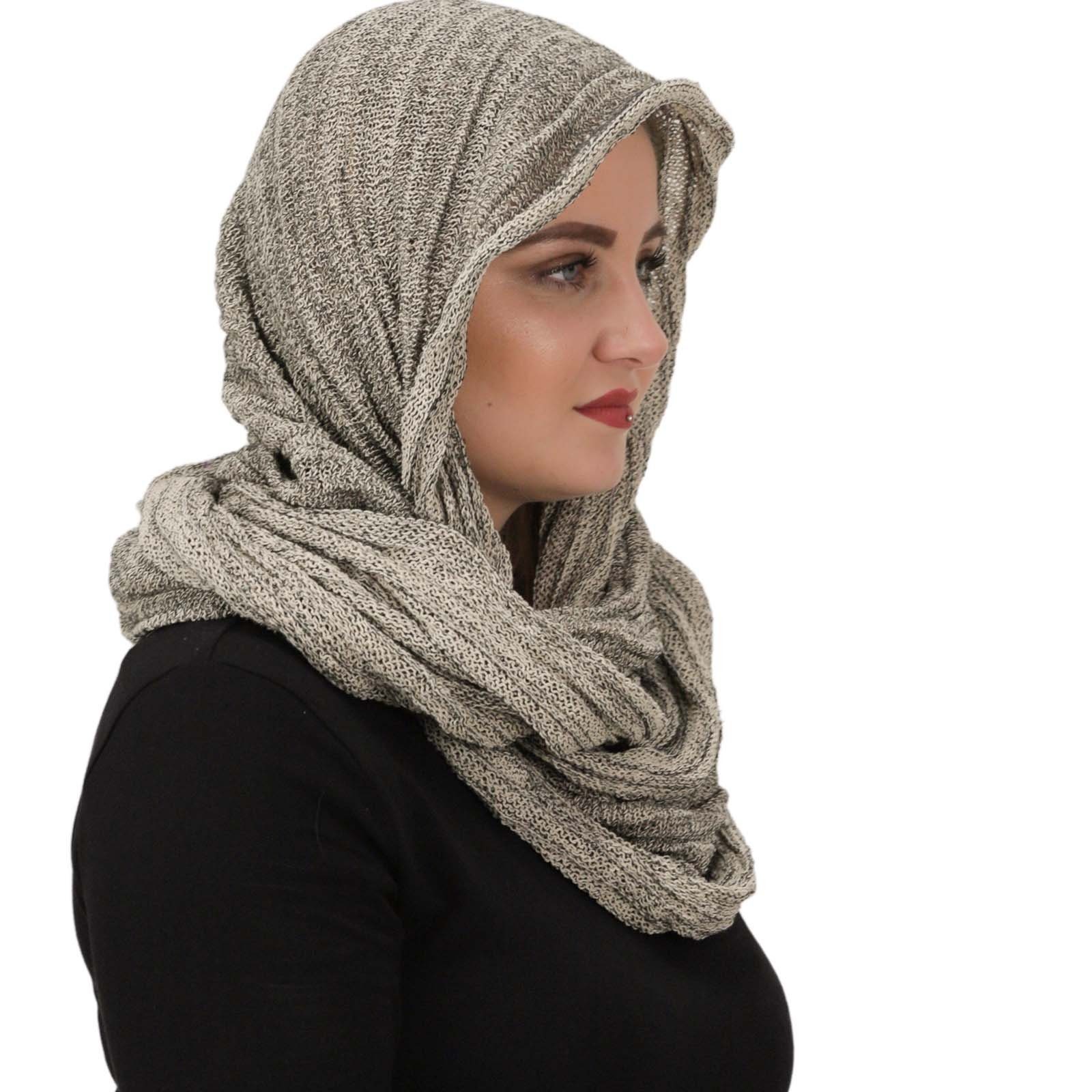 Grau Loop Multifunktionstuch Schlauchschal Dreadtube UND KUNST MAGIE Hijab Kapuzenschal Hijab