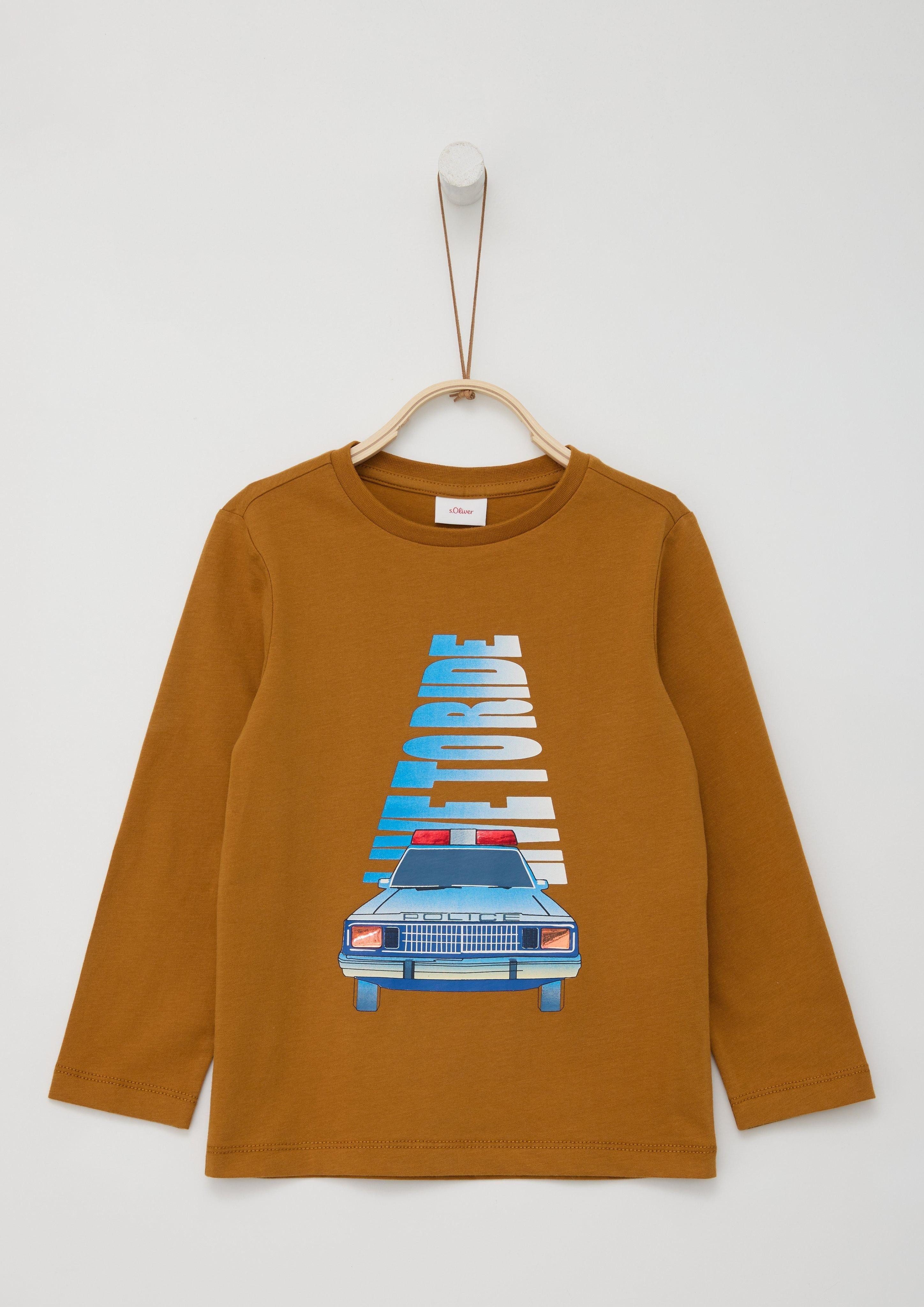 Langarmshirt Longsleeve mit effektvollem Print