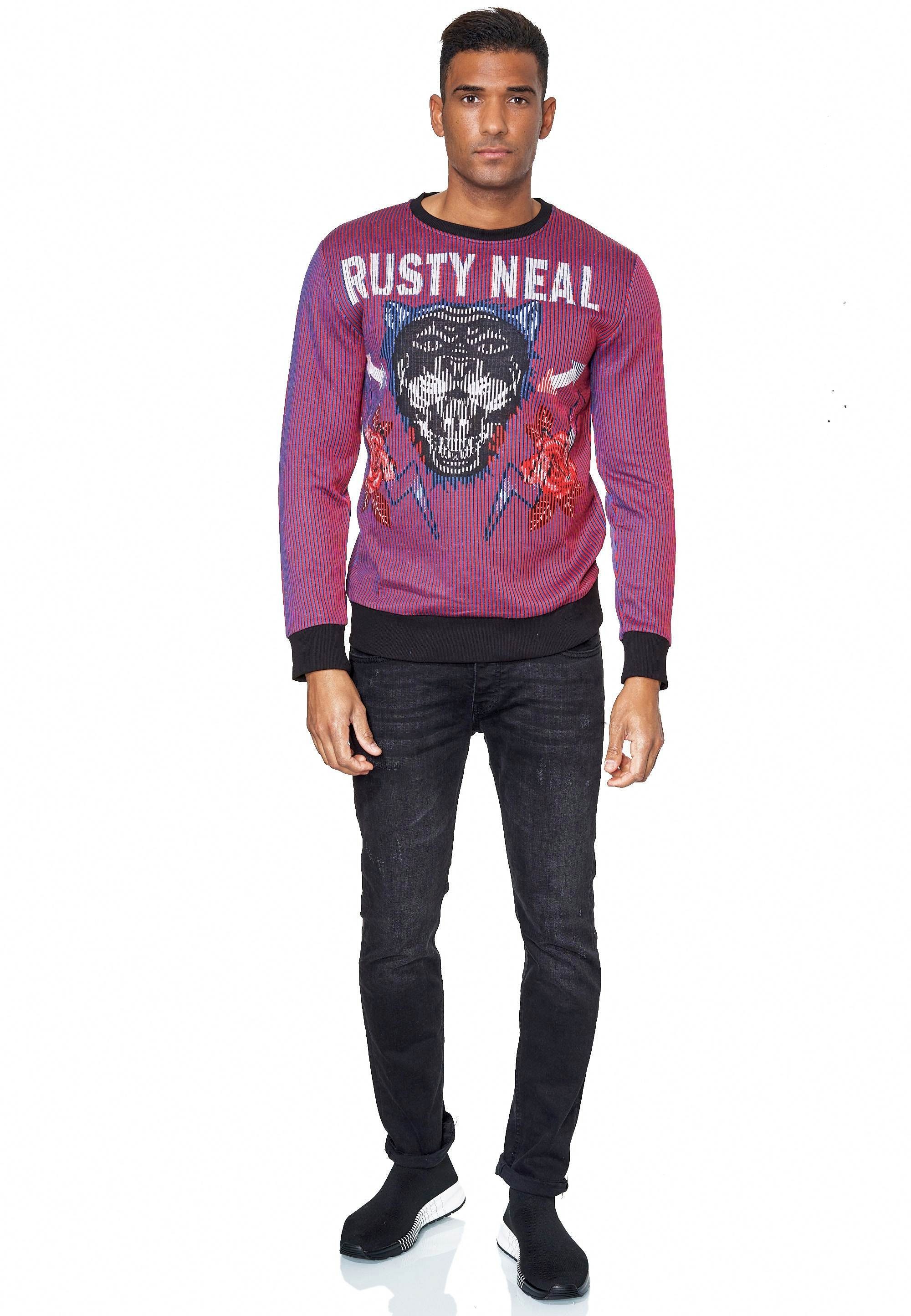 Rusty Neal Sweatshirt Rusty Neal Sweater mit außergewöhnlichem Print | Sweatshirts