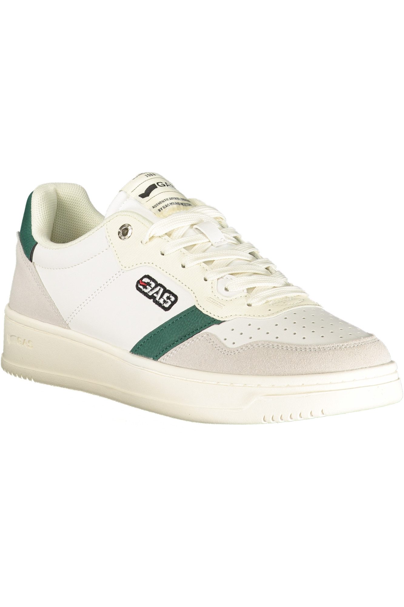 GAS Sneaker Weißer Herrensportschuh: Kontrastdetails &