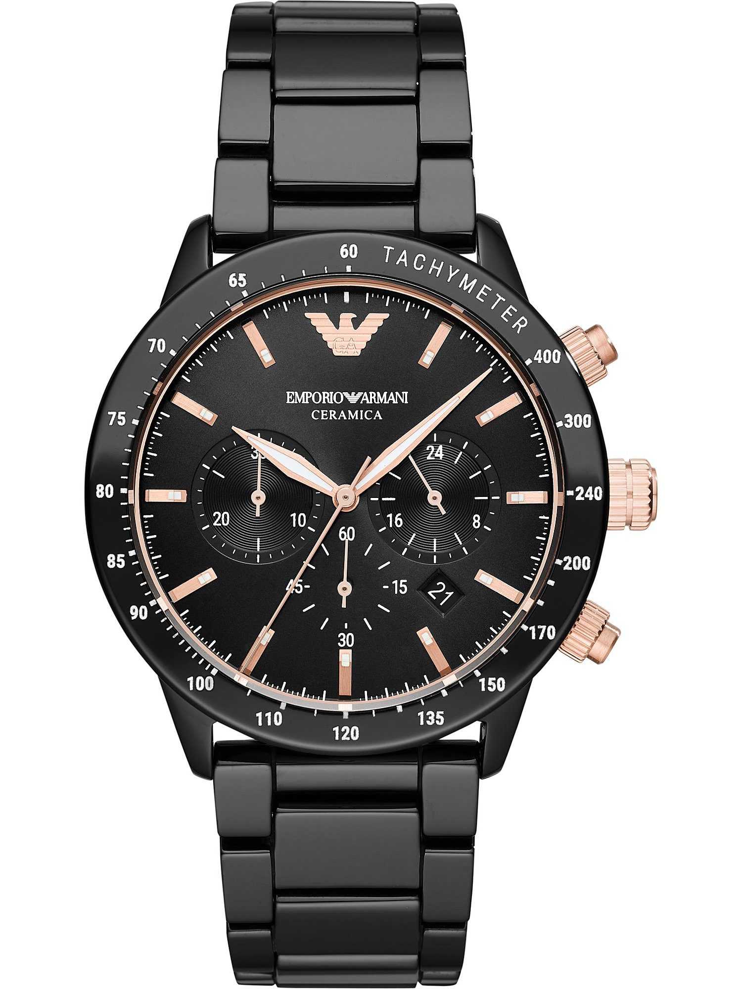 Chronograph Emporio Armani Herren-Uhren Analog Quarz