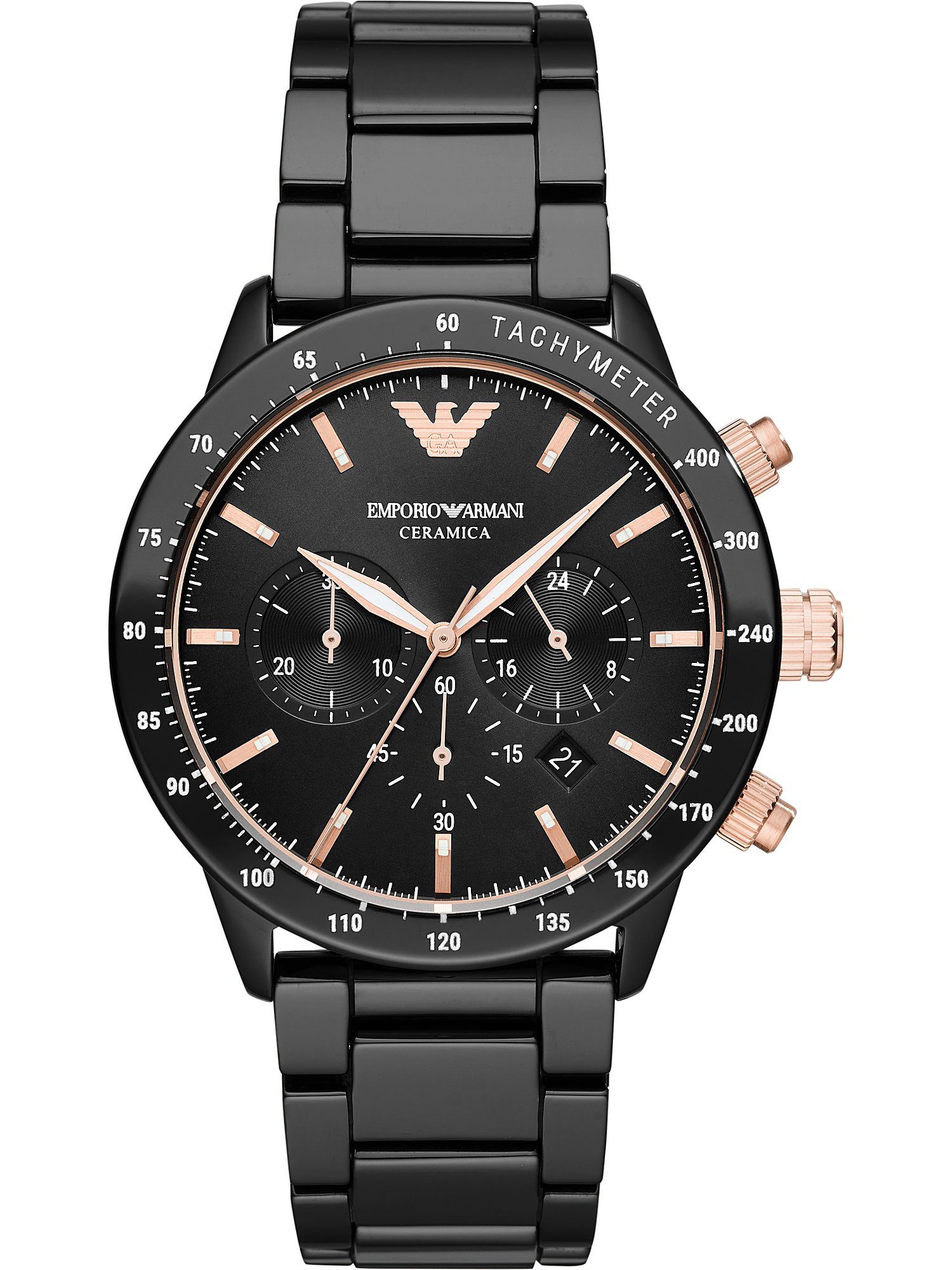 Emporio Armani Chronograph Emporio Armani Herren-Uhren Analog Quarz