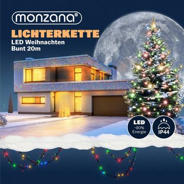 monzana Lichterkette, 200 / 400 / 600 LEDs warmweiß / kaltweiß / bunt IP44