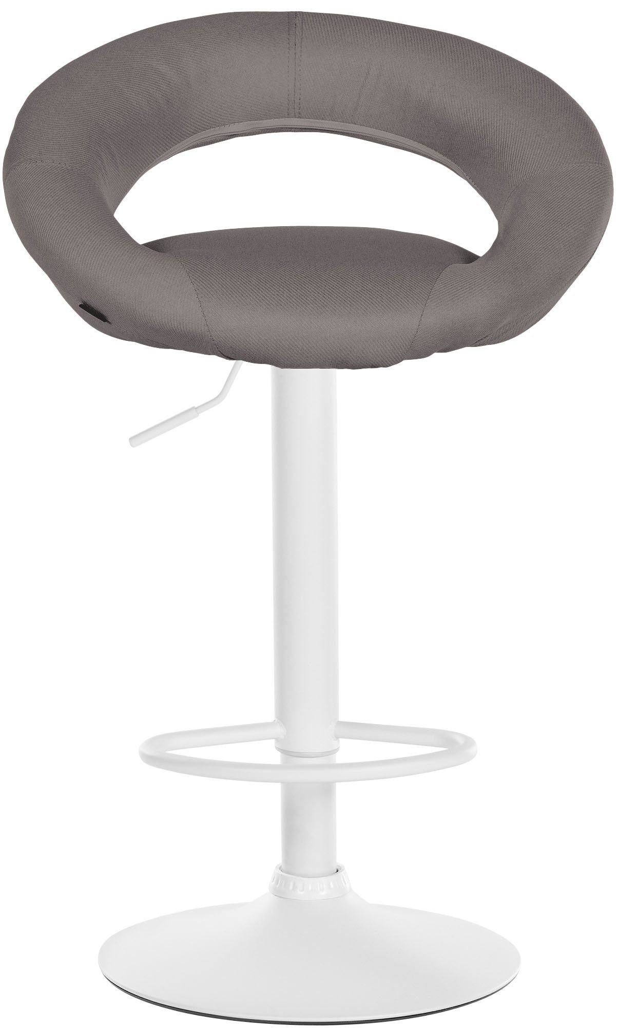 CLP Barhocker Olinda Stoff (2er Set, 2 St., 2er), höhenverstellbar und drehbar