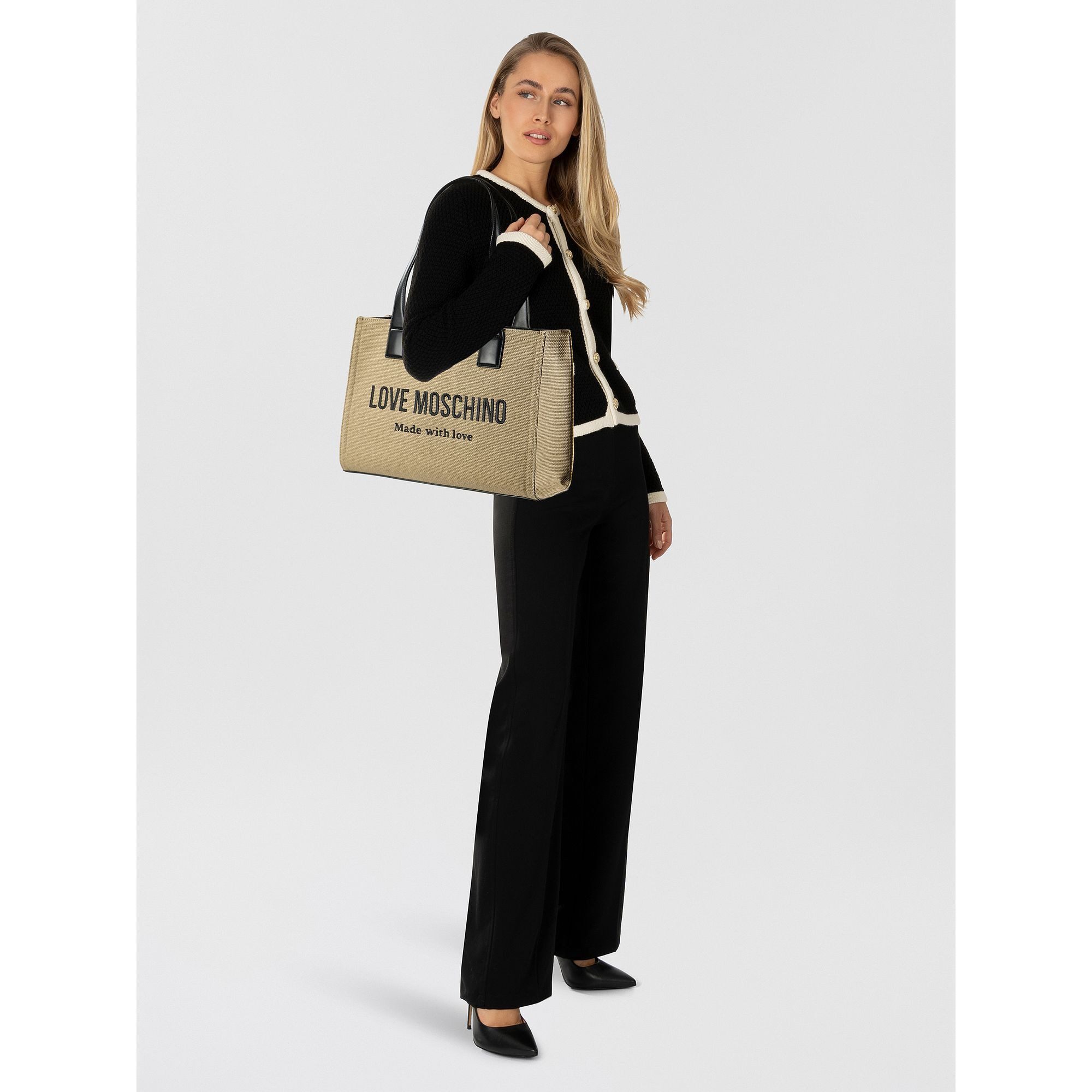 LOVE MOSCHINO Shopper Cargo Canvas, Baumwolle