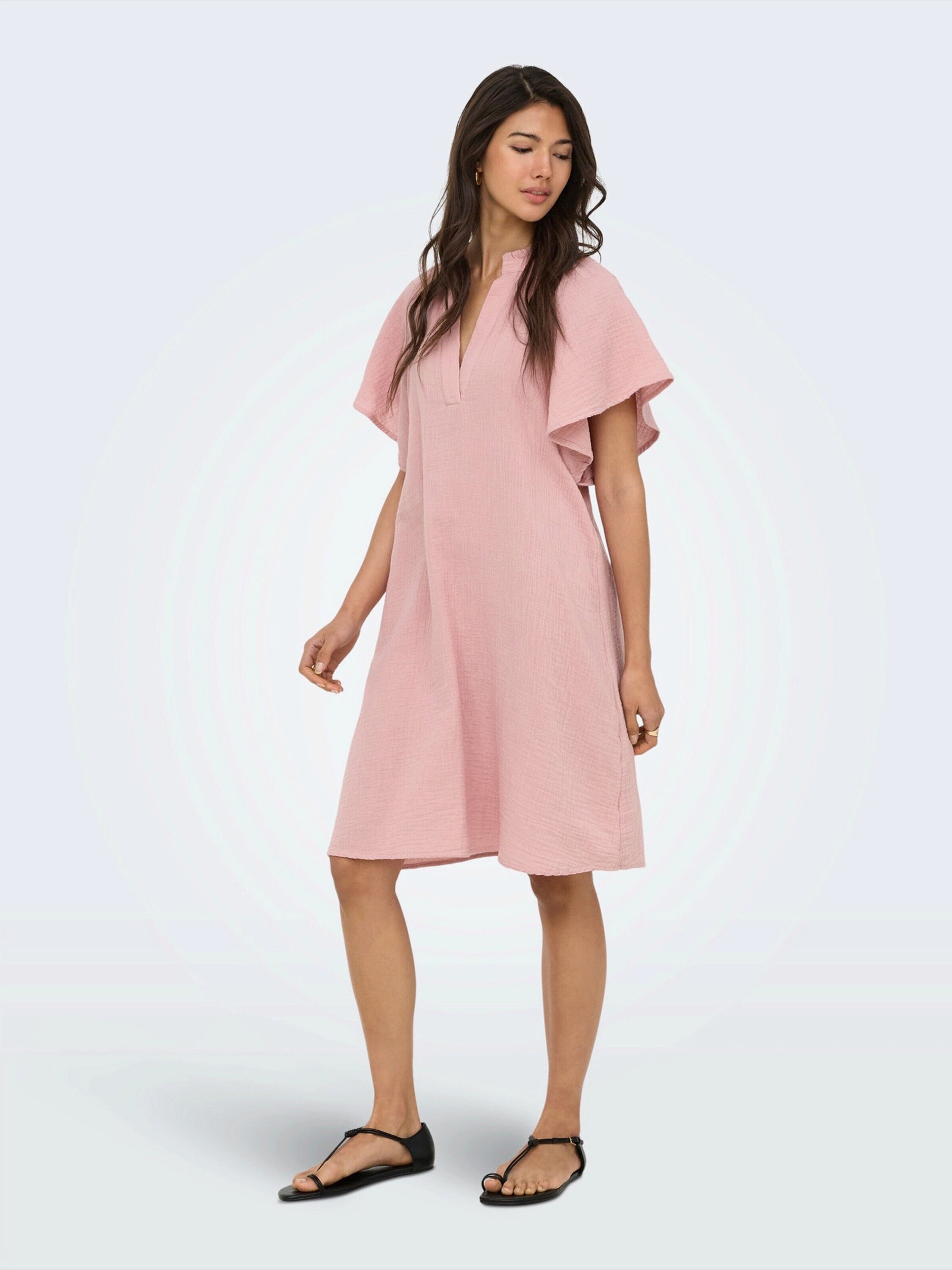 ONLY Midikleid ONLTHYRA (1-tlg) Rüschen