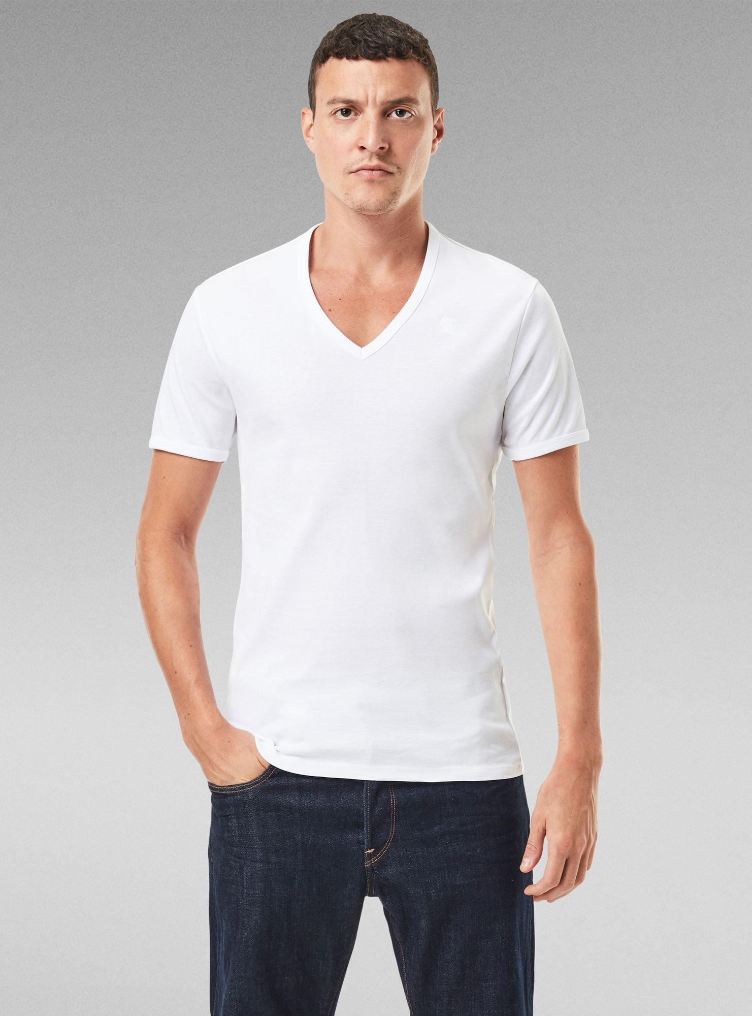 G-STAR T-Shirt Basic V-Neck T-Shirt 2-Pack günstig online kaufen