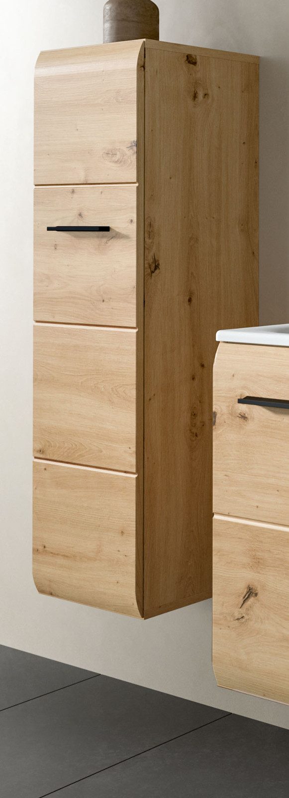 Inn.Furn Badkommode Cover (Badschrank in Eiche Artisan, 30 x 106 cm), als Hängeschrank oder stehend – Bild 2 von 5