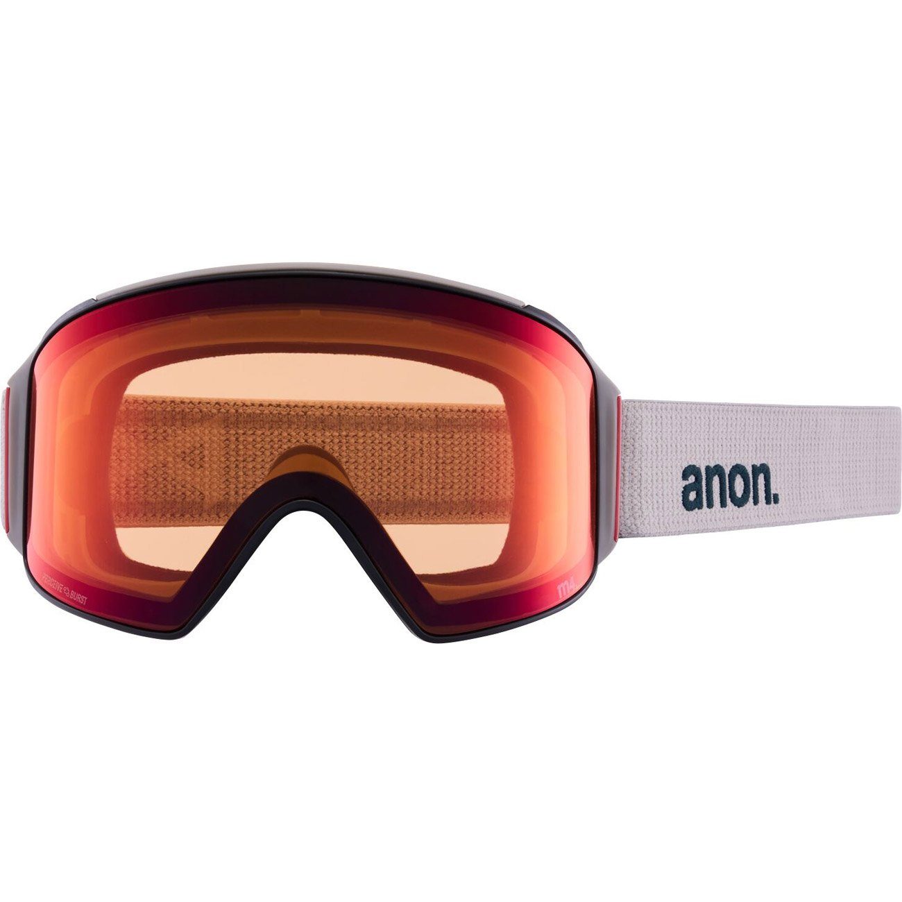 wrmgry/prcv Snowboardbrille, brnz sun M4 CYLINDRICAL Anon