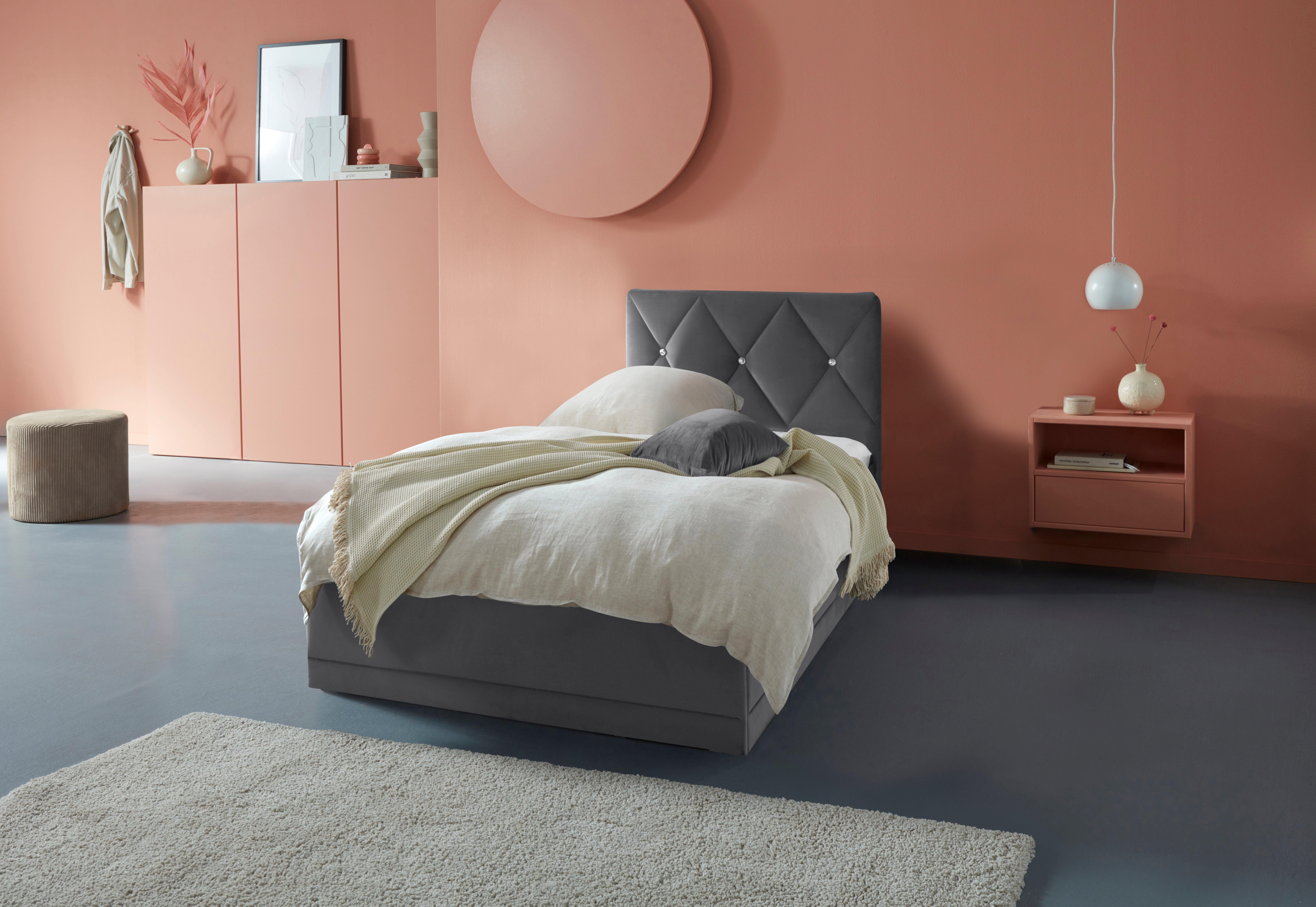 Westfalia Schlafkomfort Polsterbett Adamas, auch mit Bettkasten, Knopfheftu günstig online kaufen