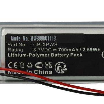 vhbw kompatibel mit XP Deus Pinpointer MI-6, MI-4 Akku Li-Polymer 700 mAh (3,7 V)