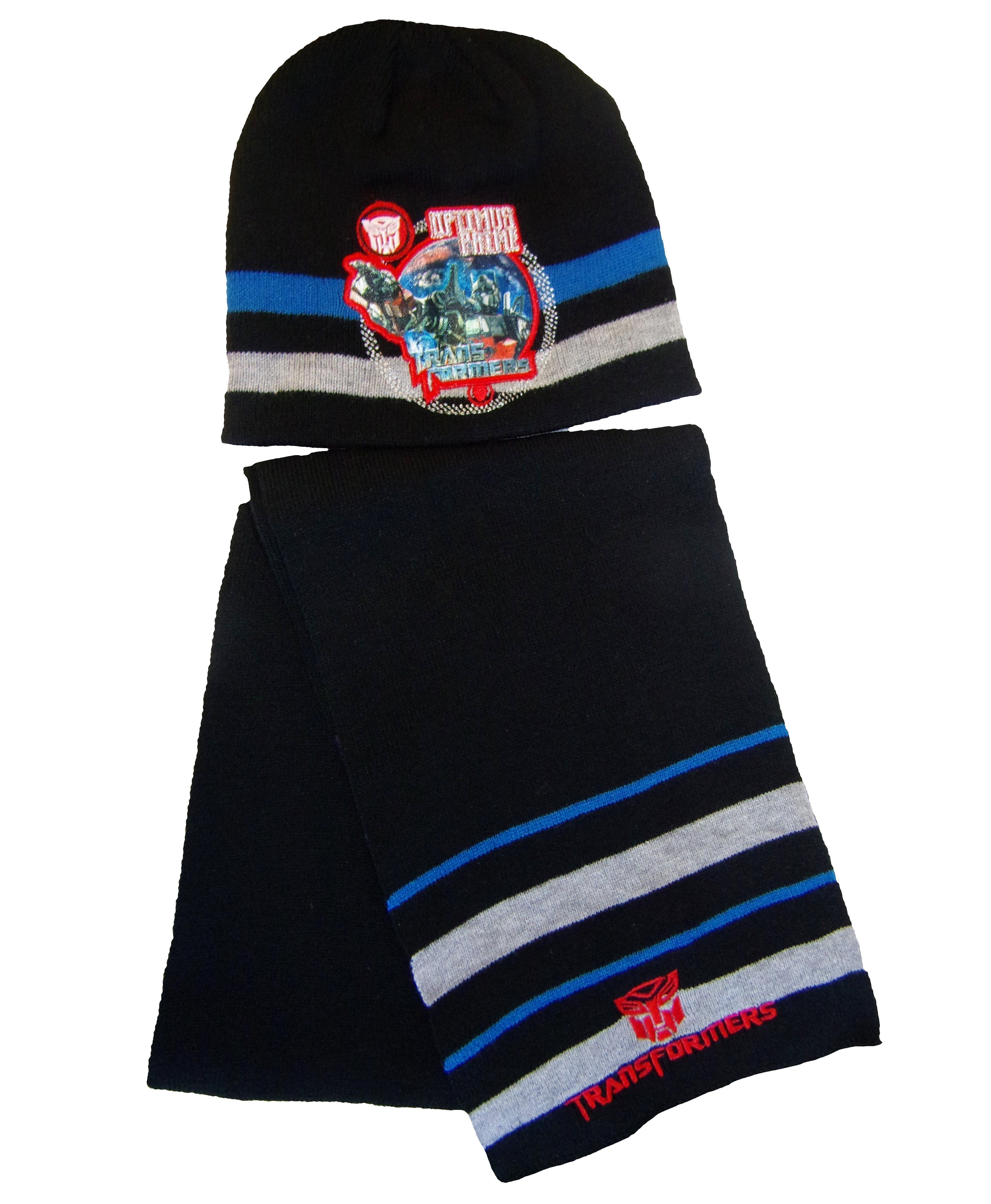 Transformers Strickmütze Transformers Mütze und Schal Set für Kinder (2-St)