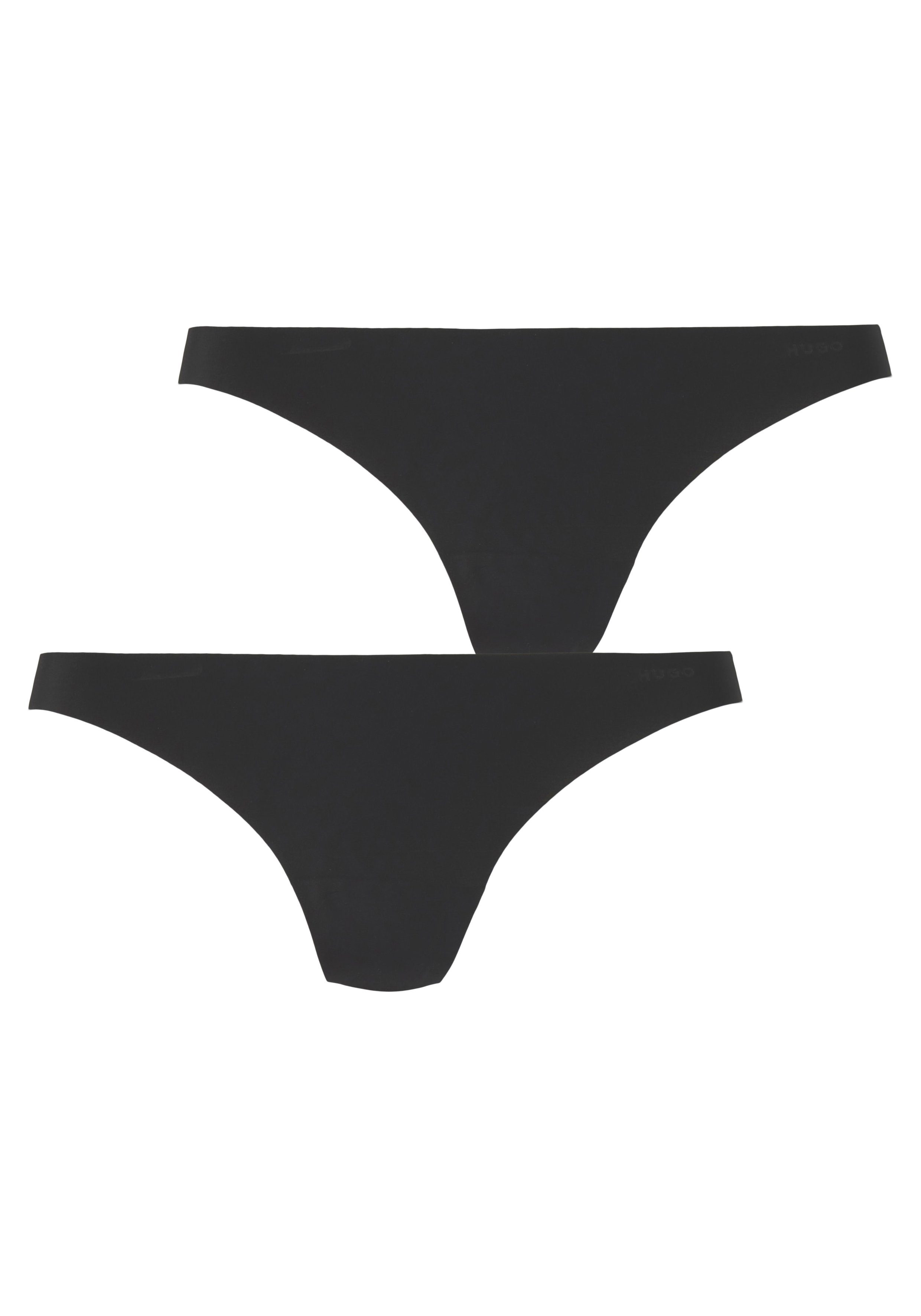 HUGO String (Packung) TRIPLET mit Markenlabel C.CUT Black THONG